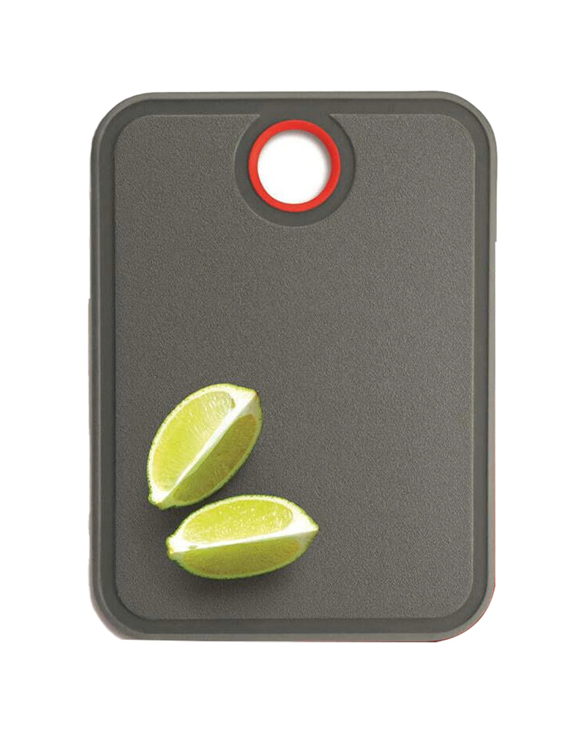 1 Avanti Plastic Bar Board 18cm Kitchen Cutting Board Assorted With Hole - Grey, 1 of 3