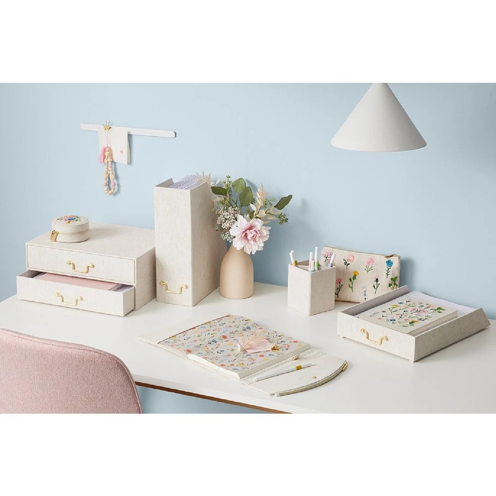 4 Otto Pen Cup Natural Linen Look, 4 of 8