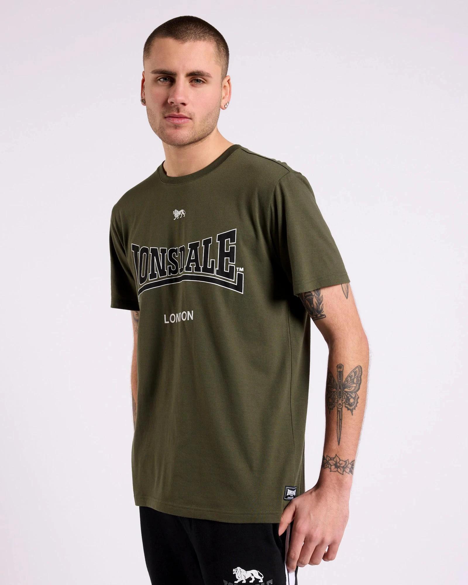 4 London T-Shirt - Lonsdale London KHAKI, 4 of 5