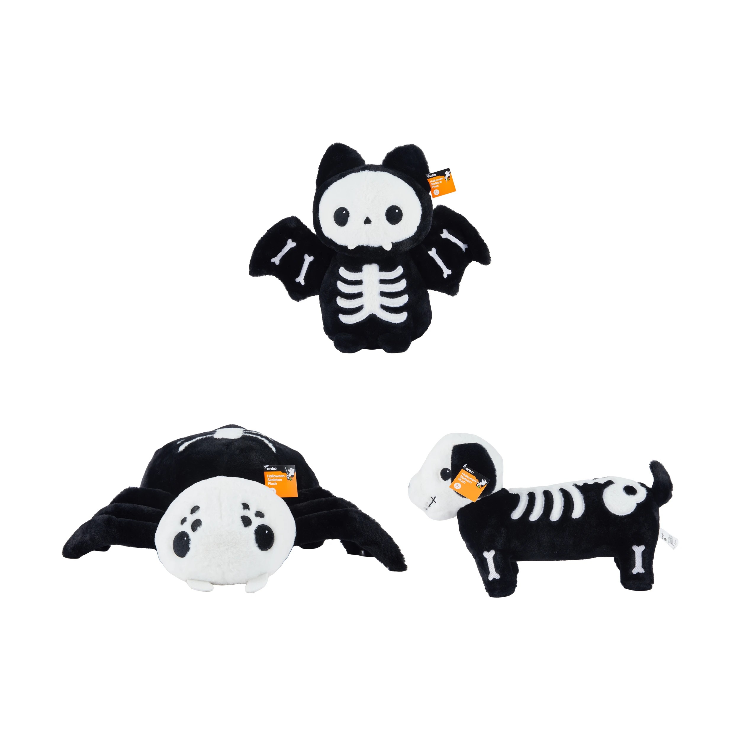 3 Halloween Skeleton Plush - Assorted, 3 of 4