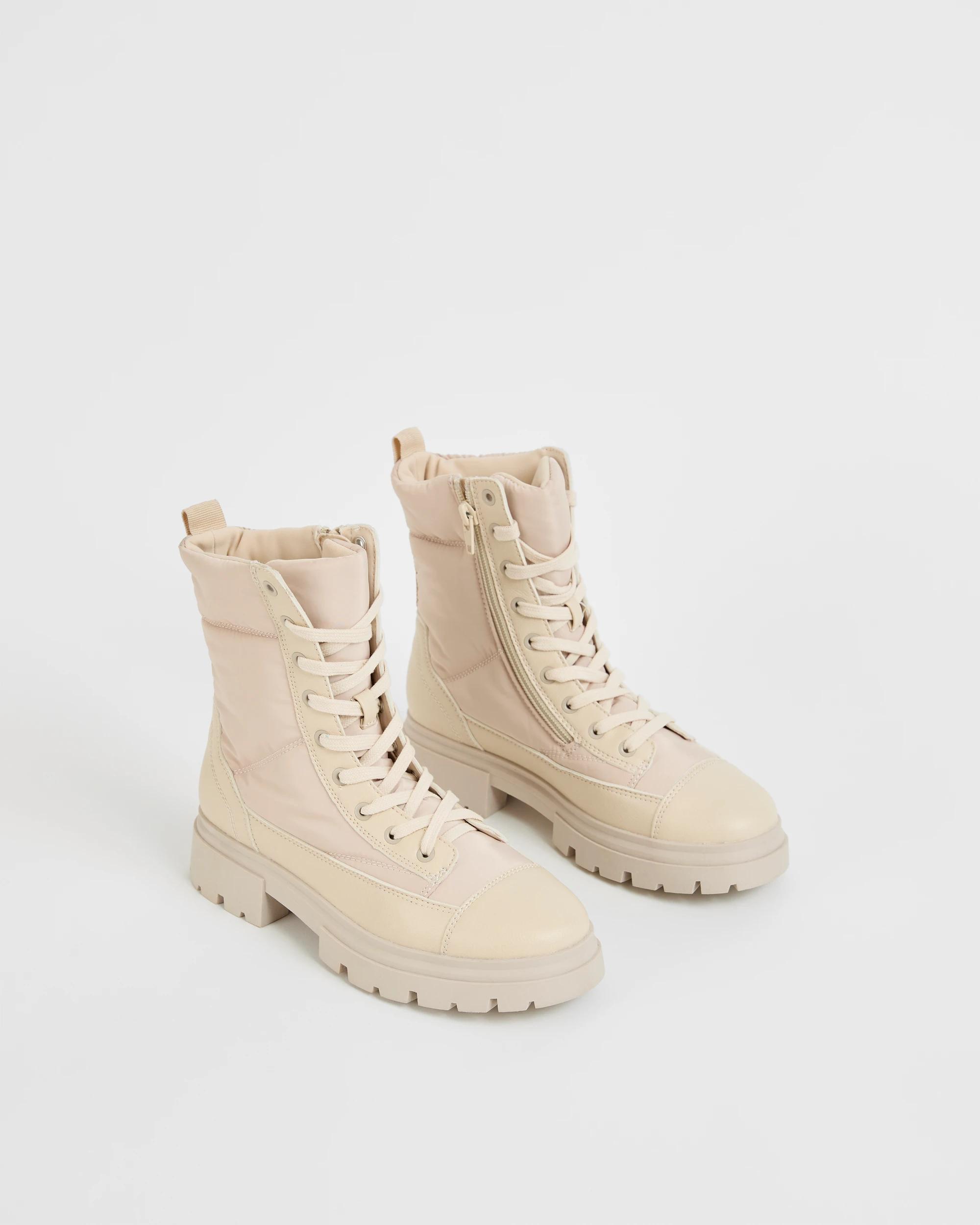 2 Target Youth Chunky Padded Hiker Boots NATURAL, 2 of 3