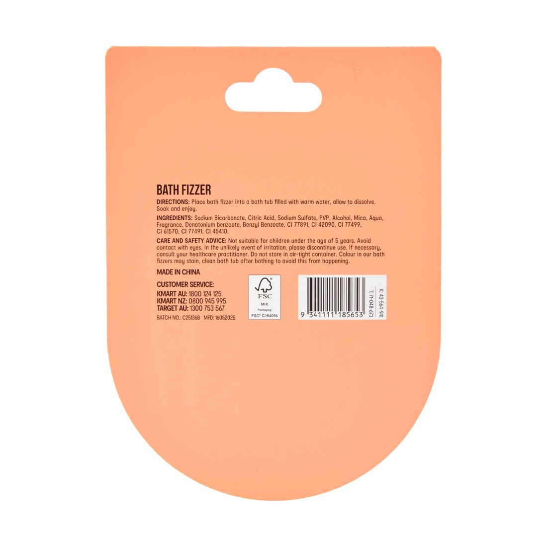 5 OXX Bodycare Spa Fizz Bath Fizzer 100g - Watermelon Scented, 5 of 5