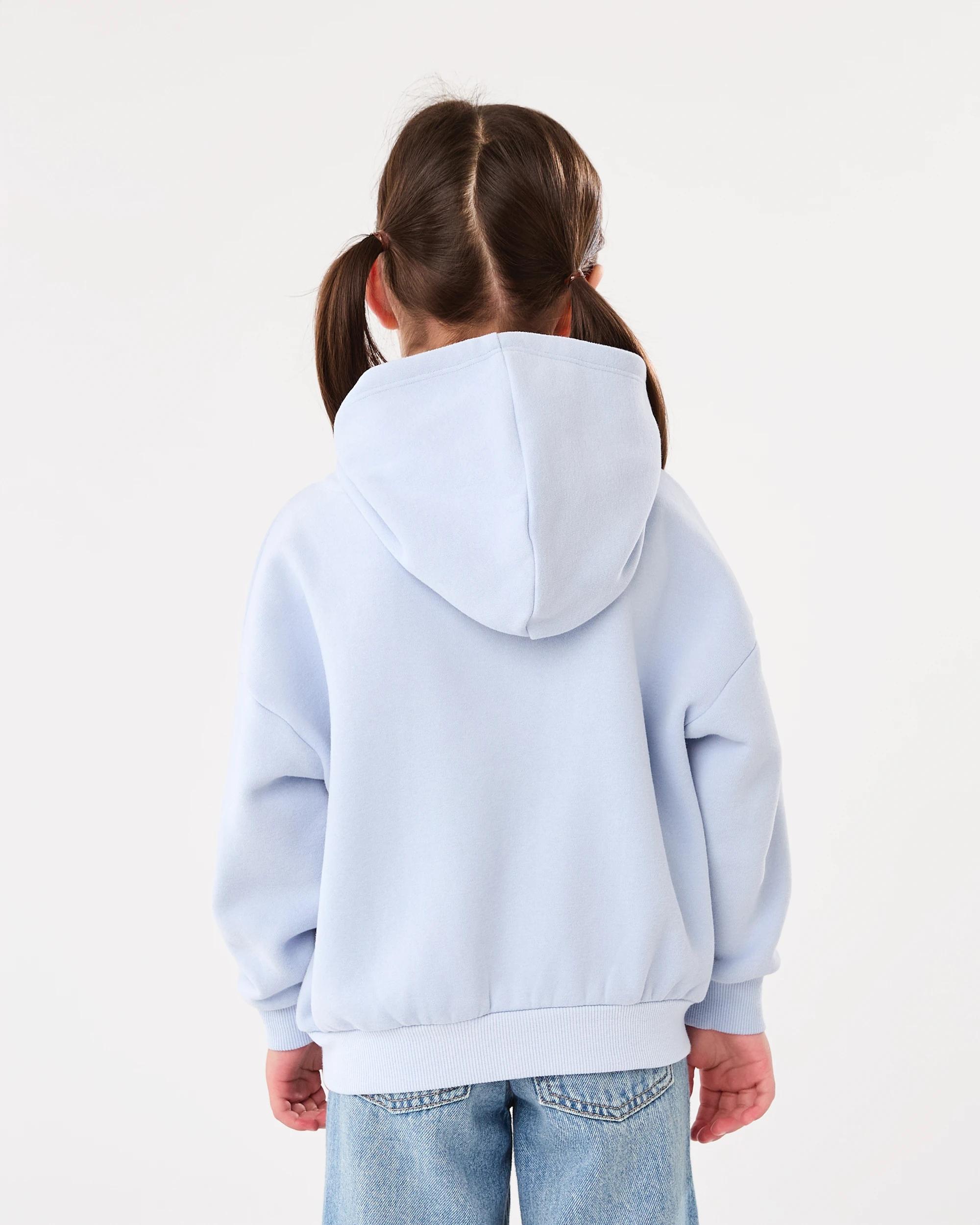 2 Oversized Sequin Embroidered Hoodie Blu Floral, 2 of 8