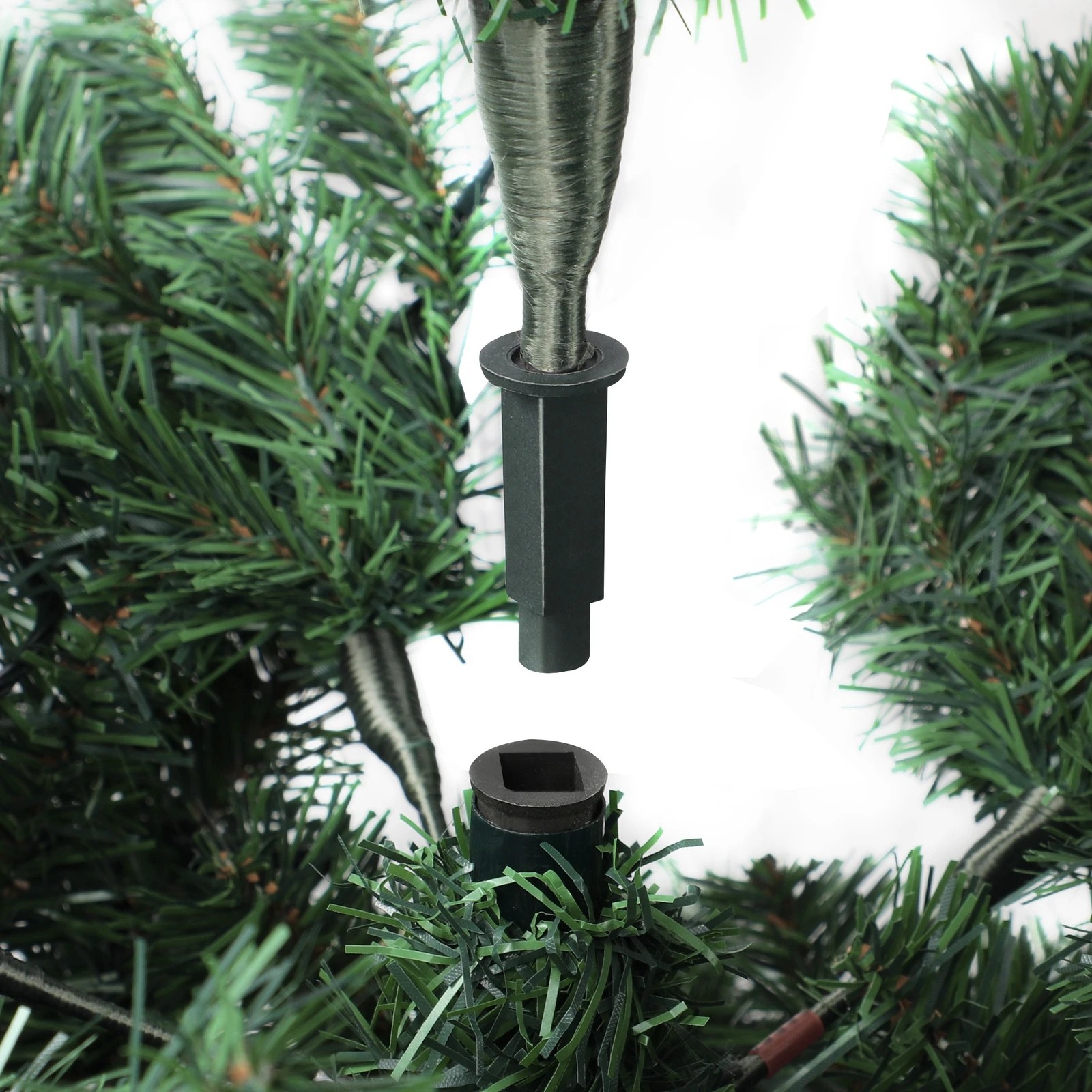 6 Tinseltown Christmas Tree 2.4M 8FT Xmas Trees Snowy Decorations 1480 Tips - Green, 6 of 8