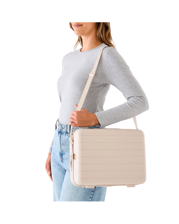 Vanity Case with Strap - Cream