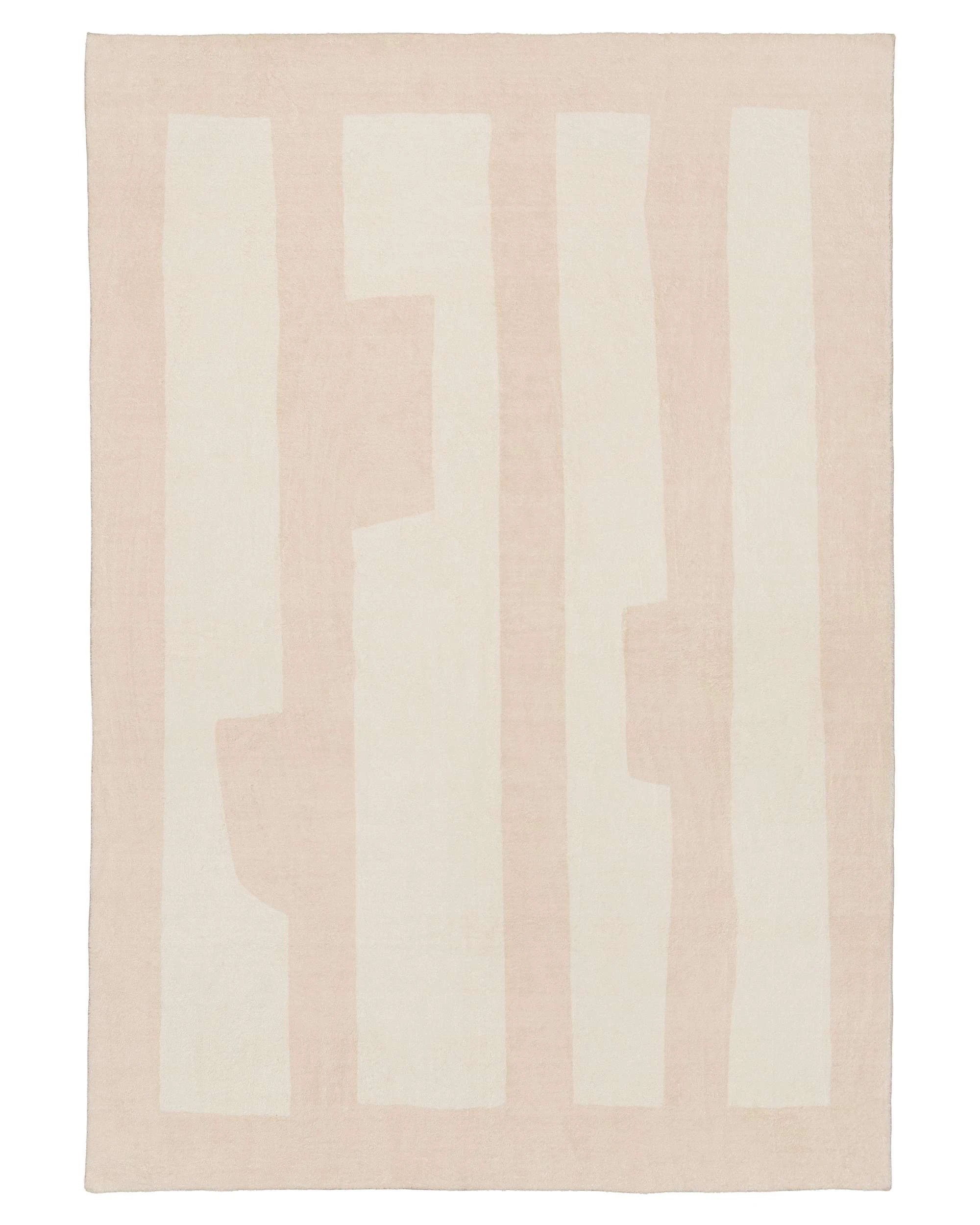 1 Loopsie Bellerose Printed Washable Rug-180cm x 120cm - Beige, 1 of 8