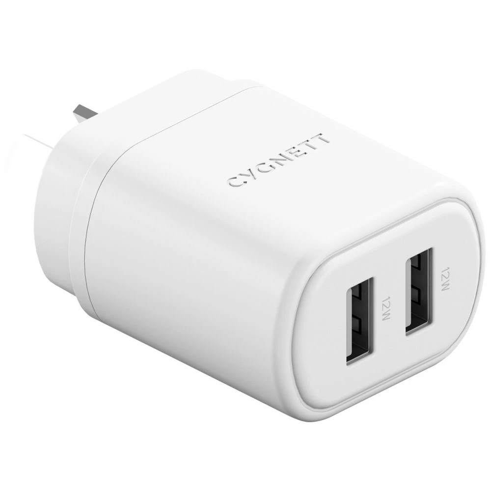 2 Cygnett RapidCharge 12W Dual USB-A Wall Charger 2 Pack, 2 of 5