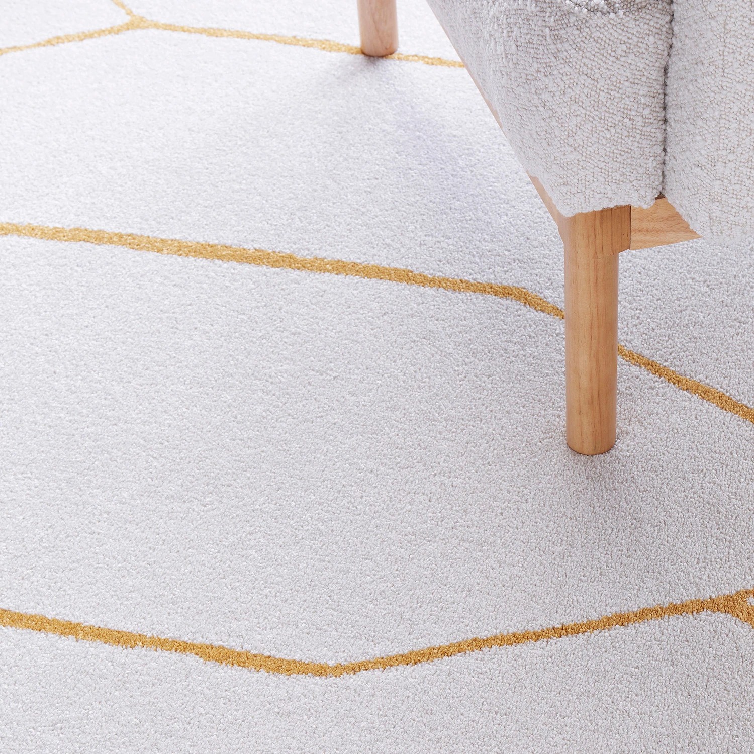 8 Common Ground Rugs Elysium Ivy Gold 290x200cm - Large Power Loomed Pet Friendly Floor Rug - Natural, 8 of 9