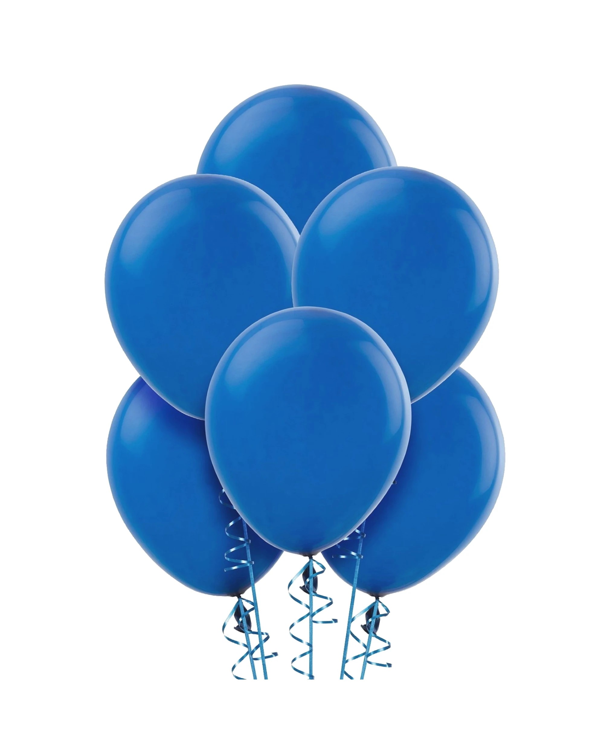 1 Unique Blue Balloons 30cm Round Pack of 100 - Blue, 1 of 1