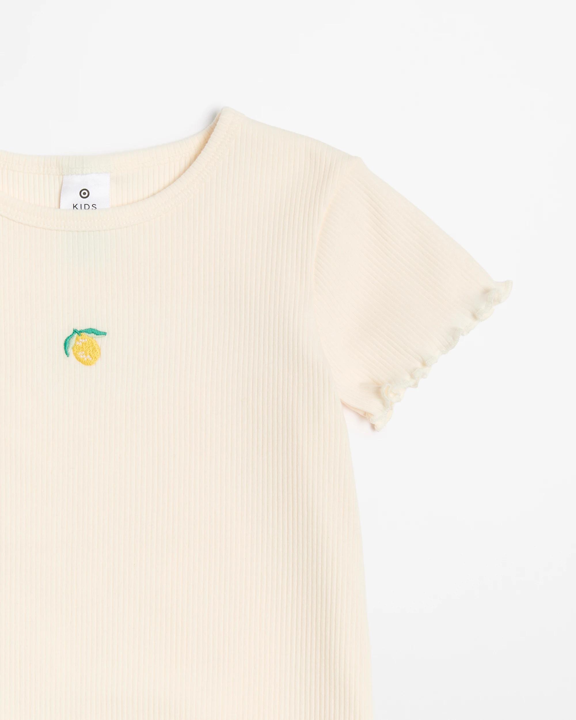 2 Target Australian Cotton Rib T-shirt CREAM, 2 of 3