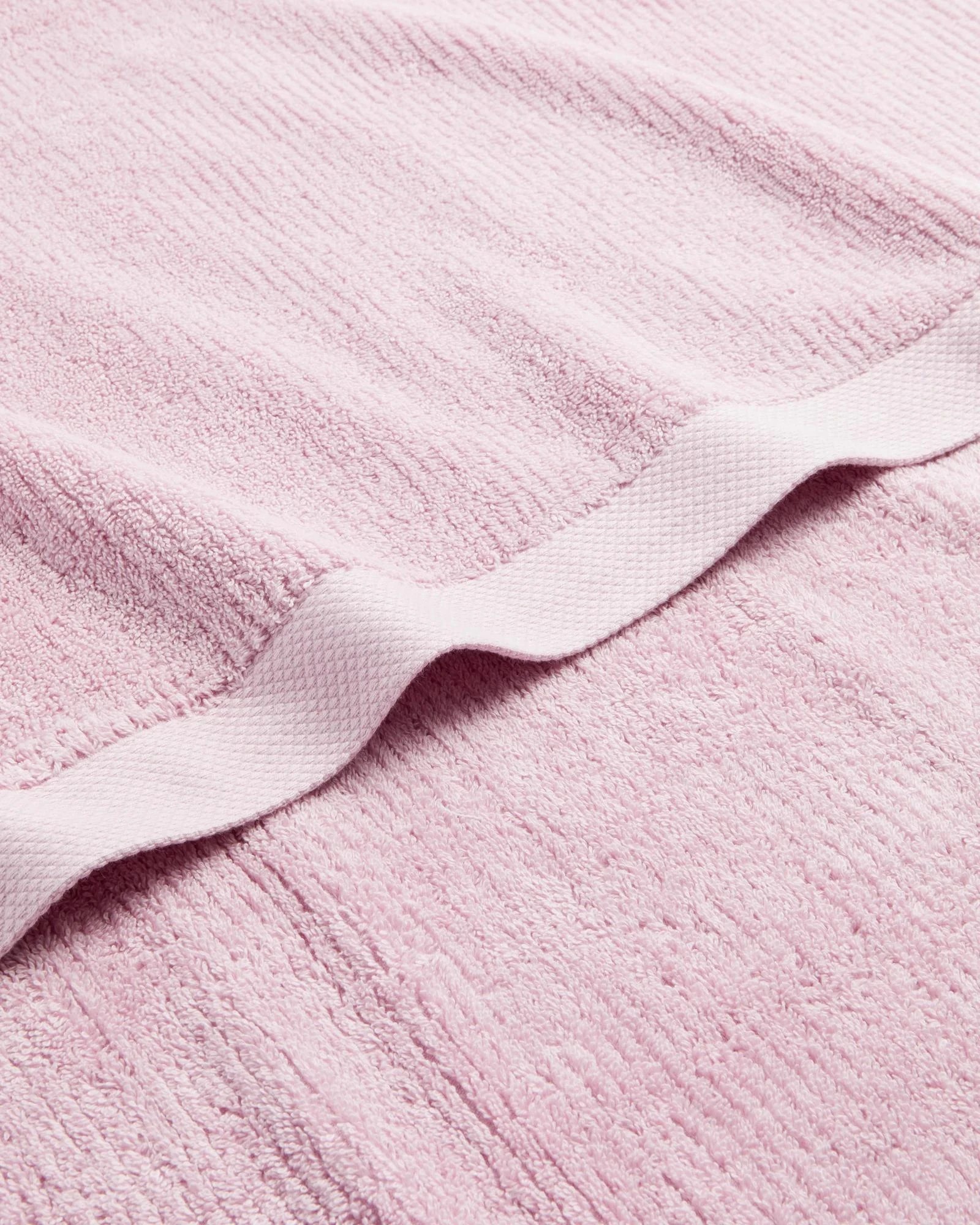 2 Target Australian Cotton Ribbed Bath Sheet - Piper - Purple, 2 of 3