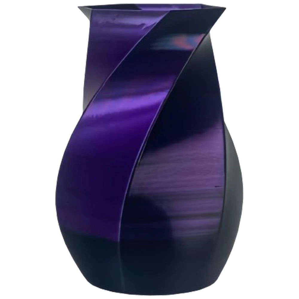 2 Keytek Silk PLA 3D Filament MultiColour Purple/Black, 2 of 2