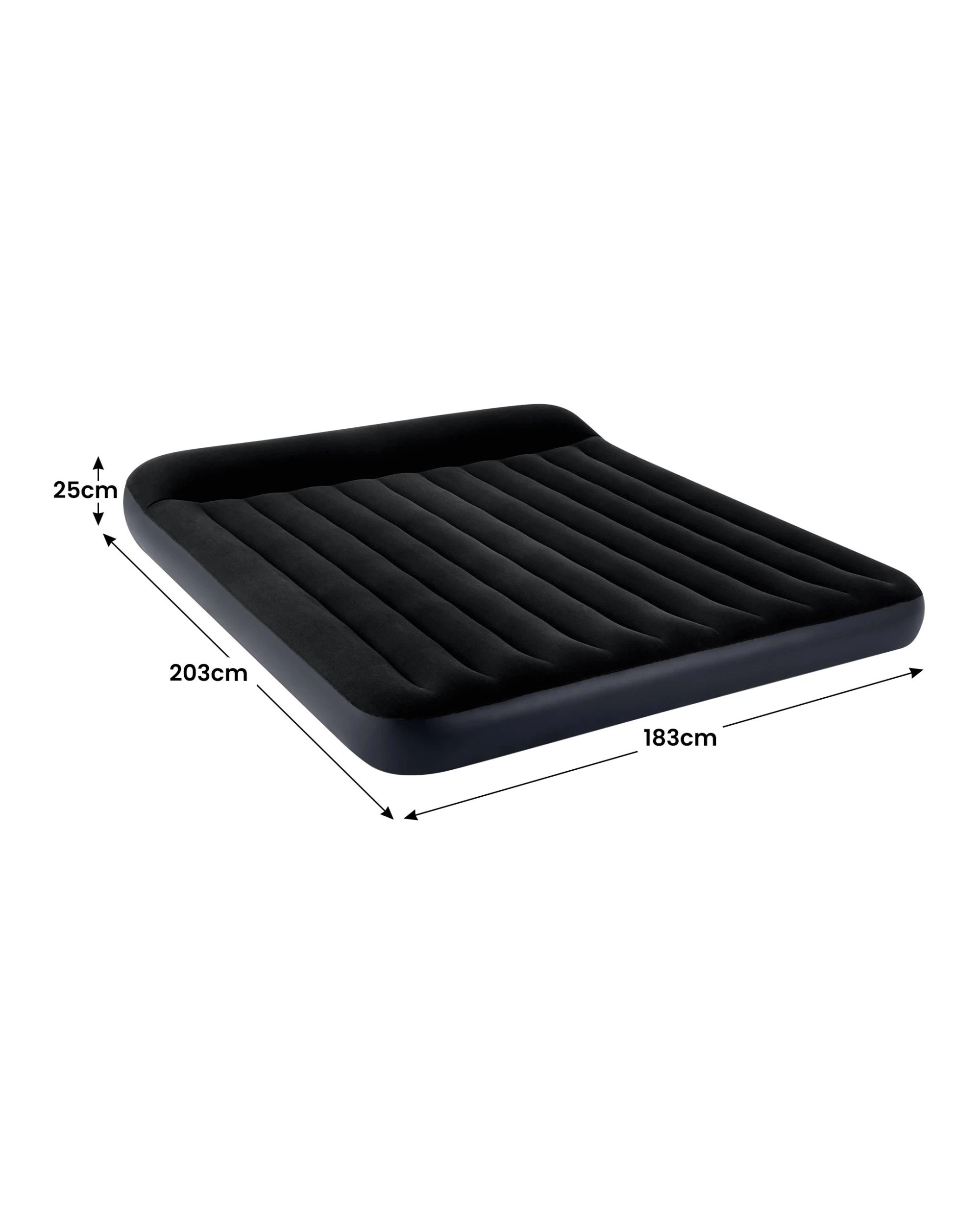 2 Intex King Dura Beam Pillow Rest Classic Airbed Mattress - Black, 2 of 10