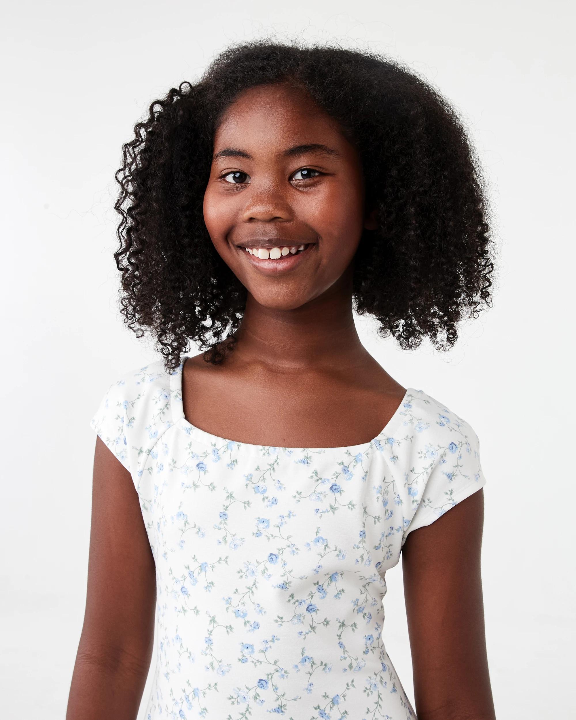 3 Ponte Dress Wht Roses, 3 of 7