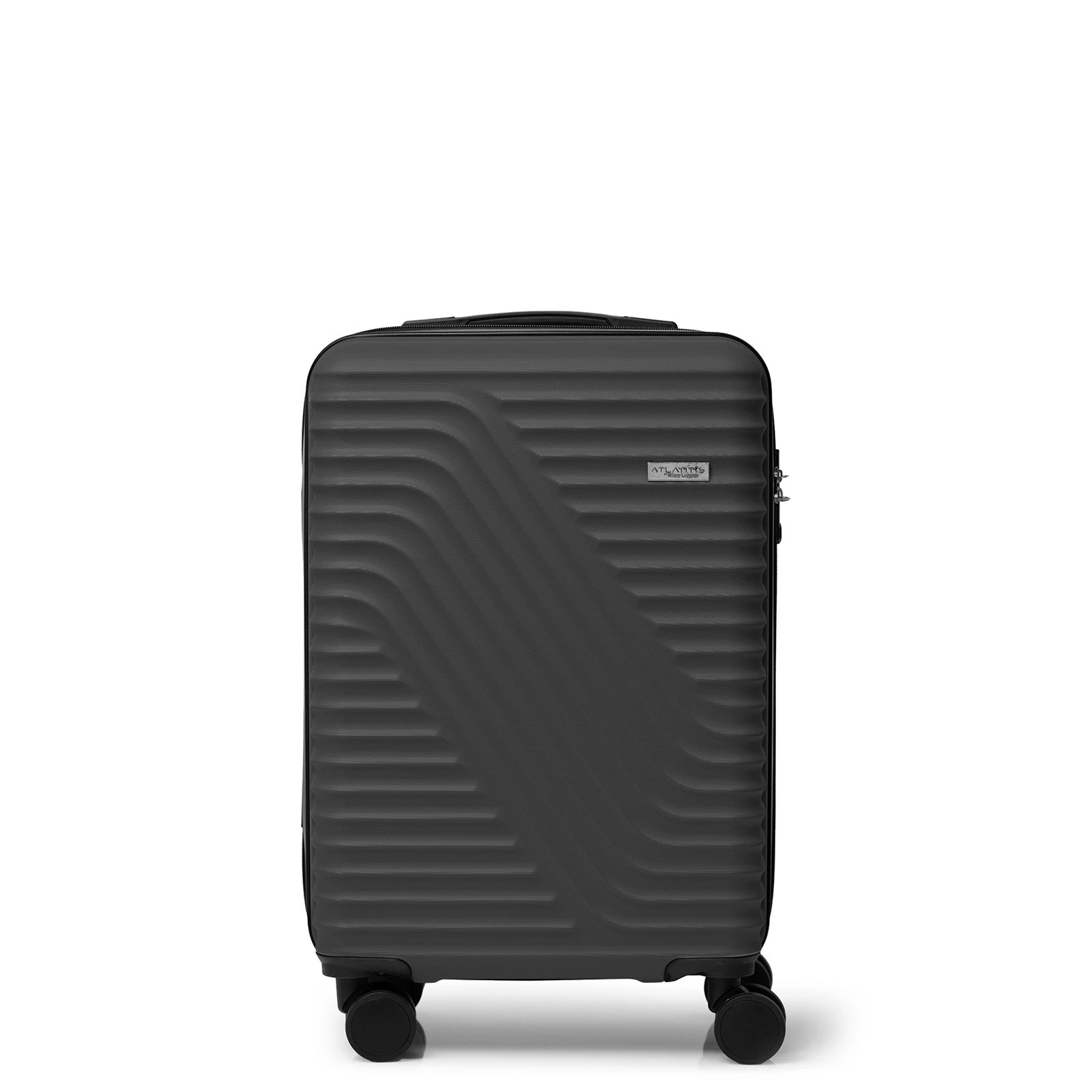 6 Milano Décor Atlantis Luggage 3 Piece Set TSA Lock Luxury Hard Case Travel Suitcase - Black, 6 of 9