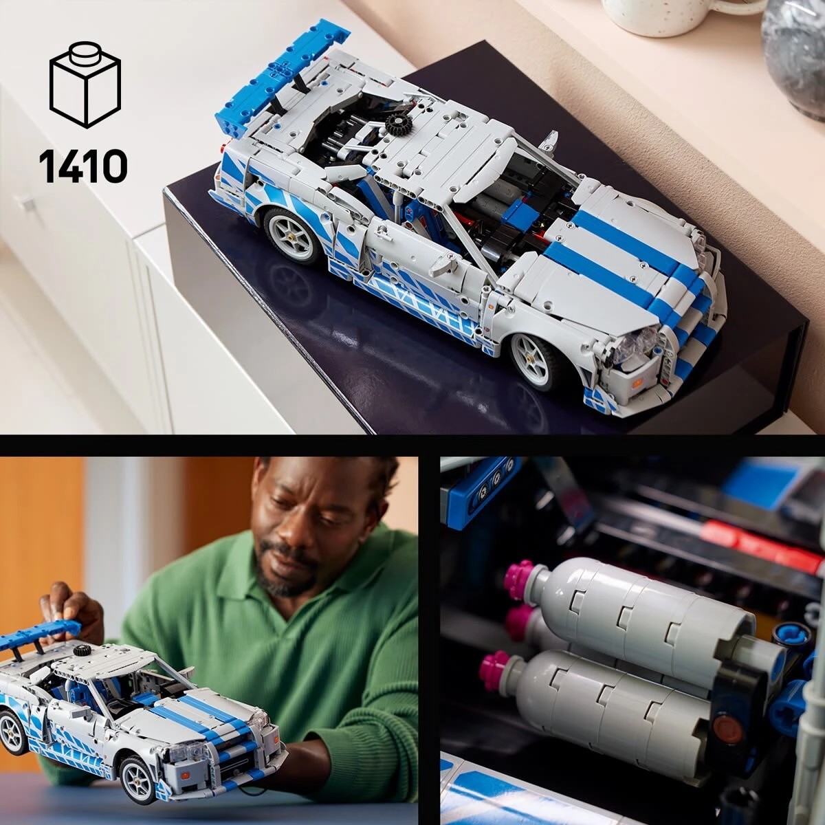 9 LEGO Technic 2 Fast 2 Furious Nissan Skyline GT-R (R34) Car 42210, 9 of 10