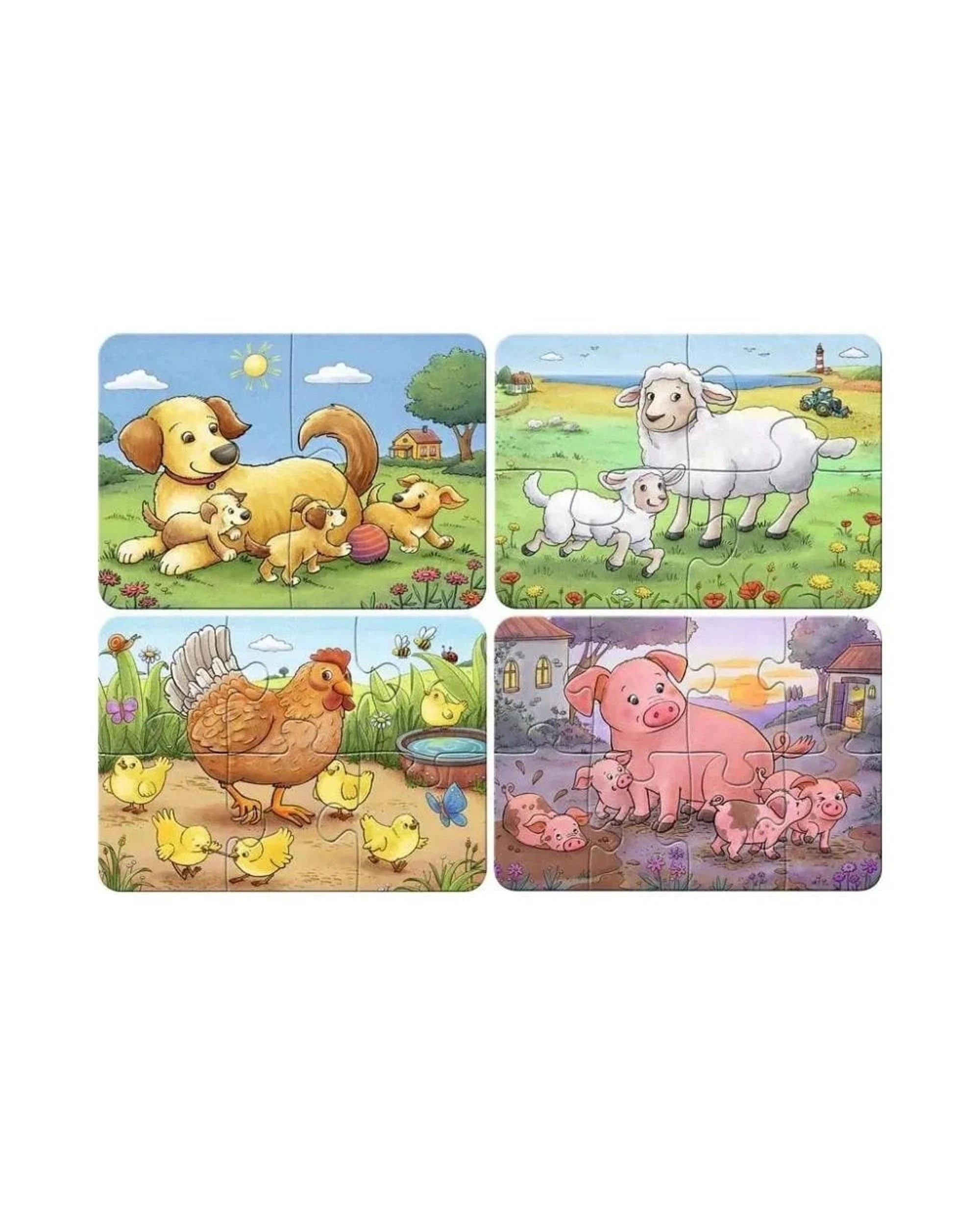 2 Ravensburger My First Puzzles Animal Families 2/4/6/8 Piece Jigsaw Puzzle, 2 of 2