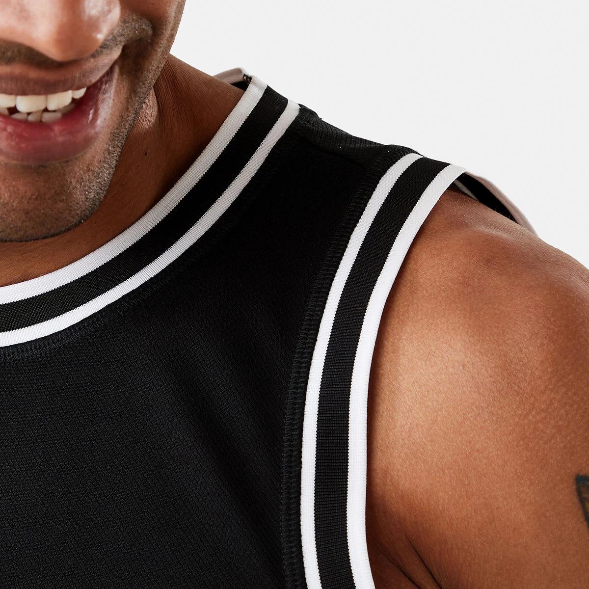 5 Active Mens Basketball Tank BLACK, 5 of 6