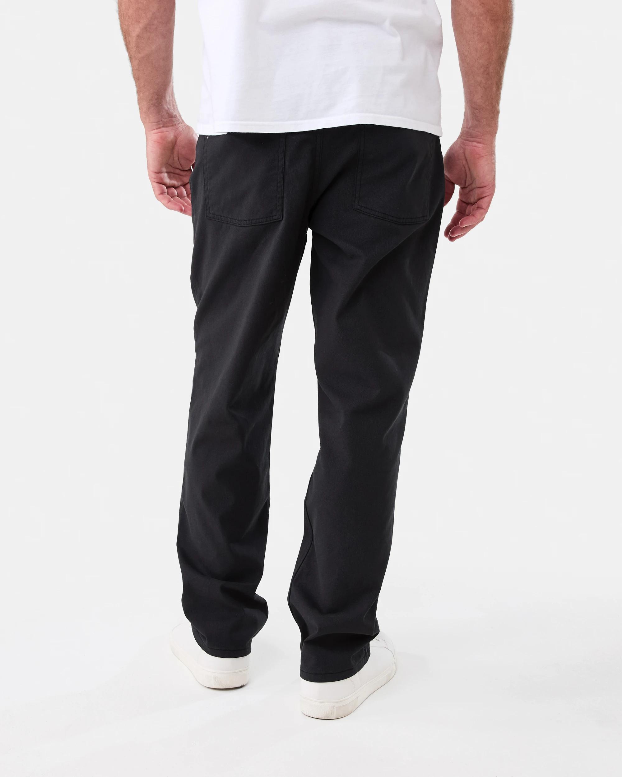 3 Straight Textured Jeans BLACK, 3 of 6