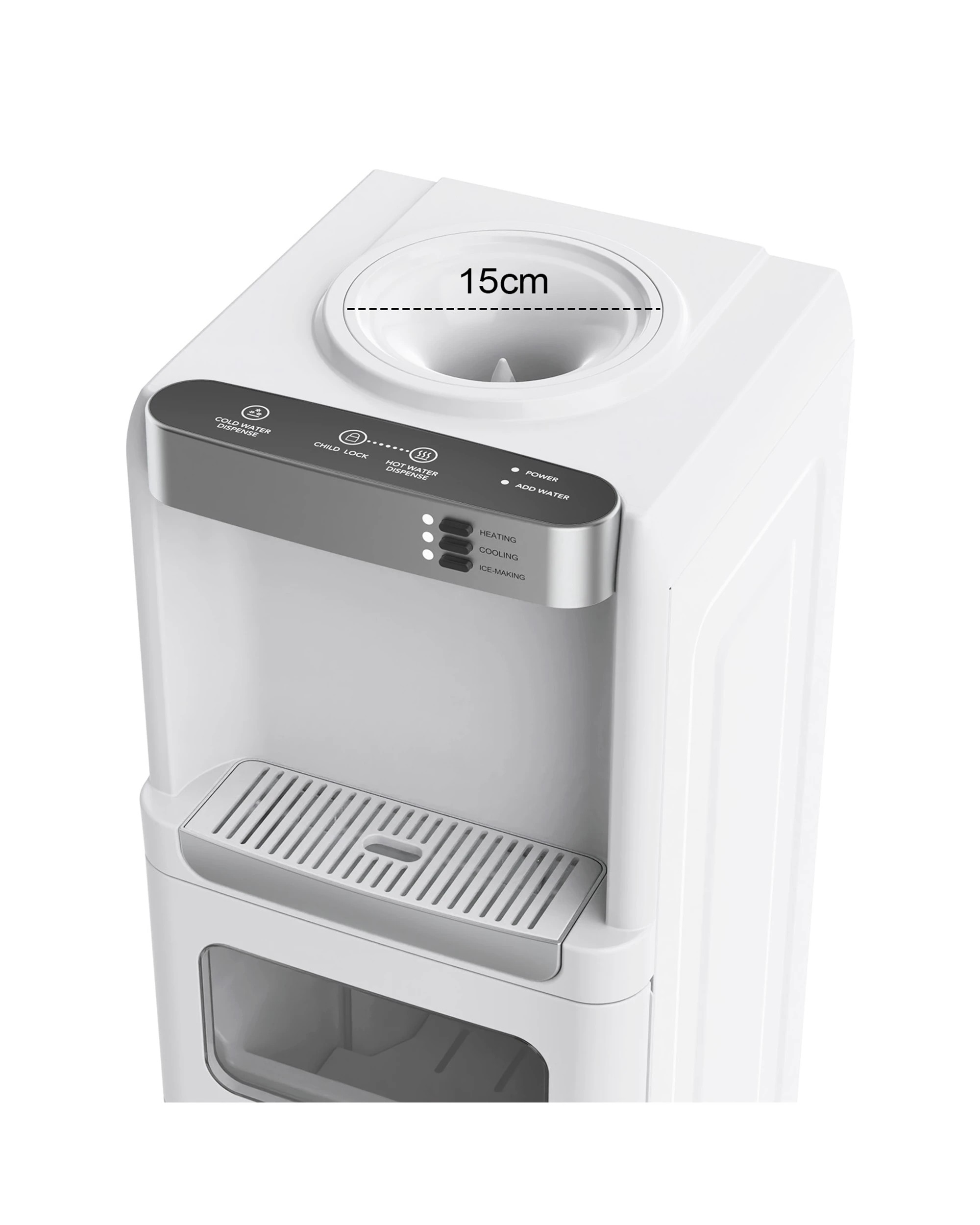 4 Advwin 3-in-1 Cold/hot Water Dispenser With Built-in Ice Maker 15kg, 4 of 9