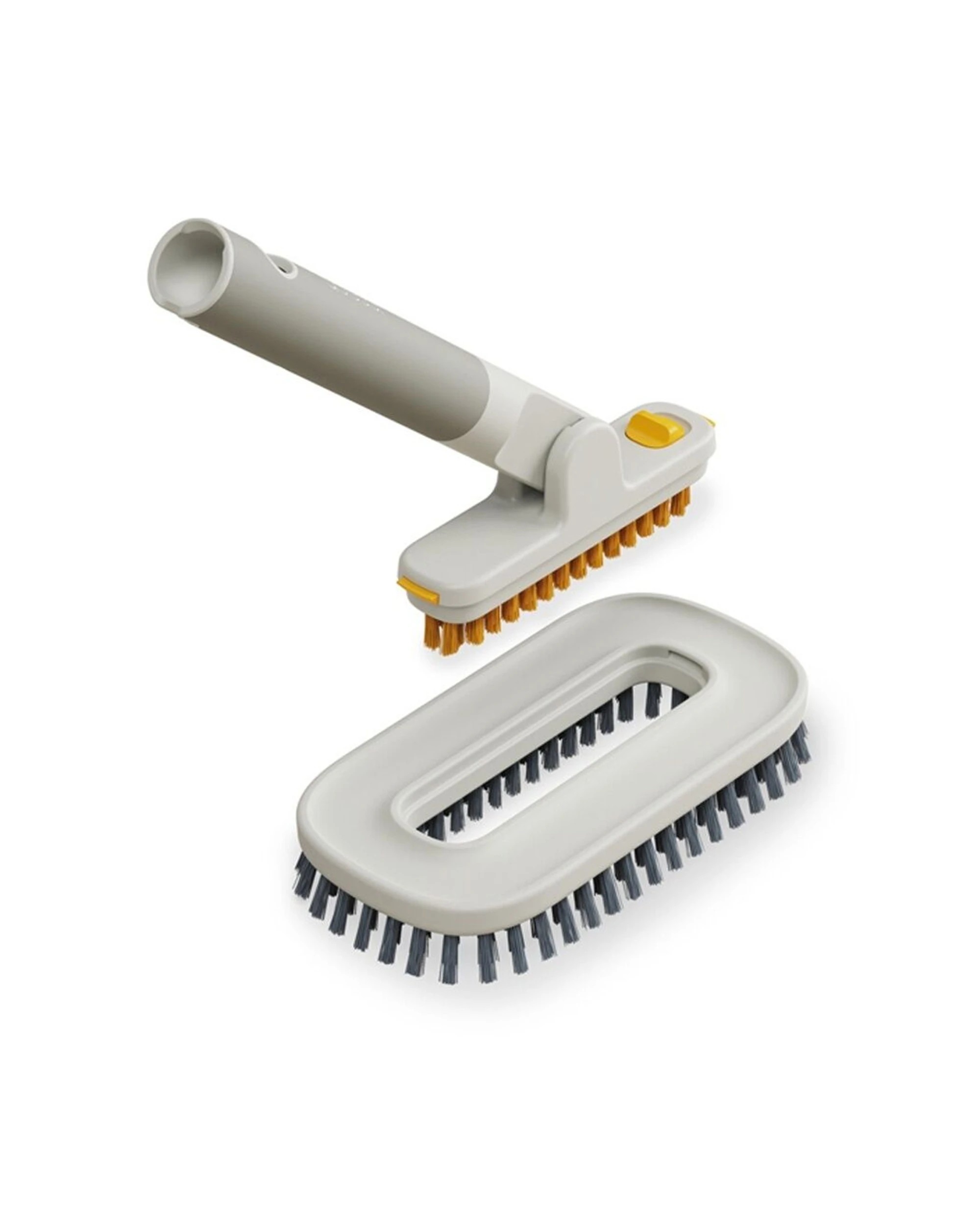 3 Joseph Joseph CleanTech Large & Narrow Bathroom Tile Cleaning Scrubber  2-In-1 - Beige, 3 of 7