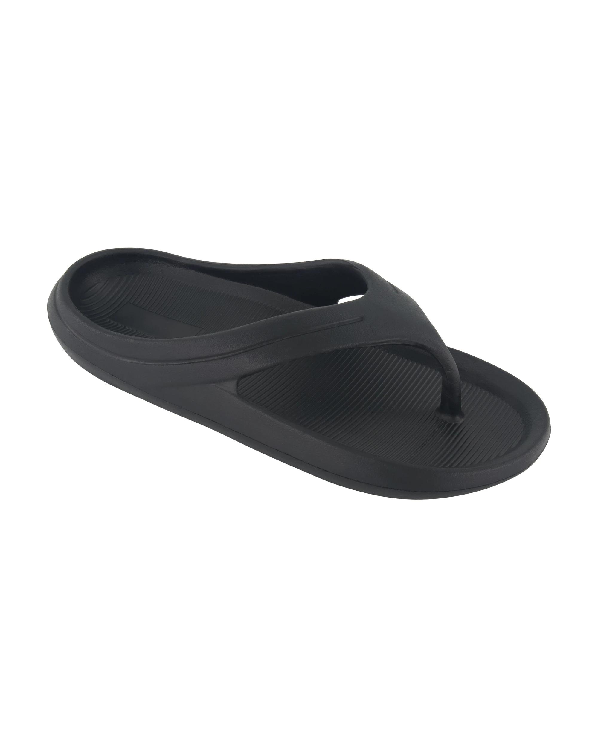 1 Chunky EVA Thongs Black, 1 of 3
