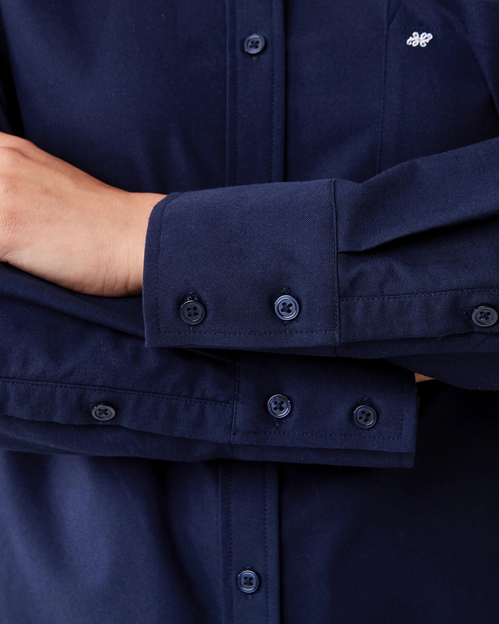 8 Long Sleeve Oxford Shirt Navy Blaze, 8 of 9