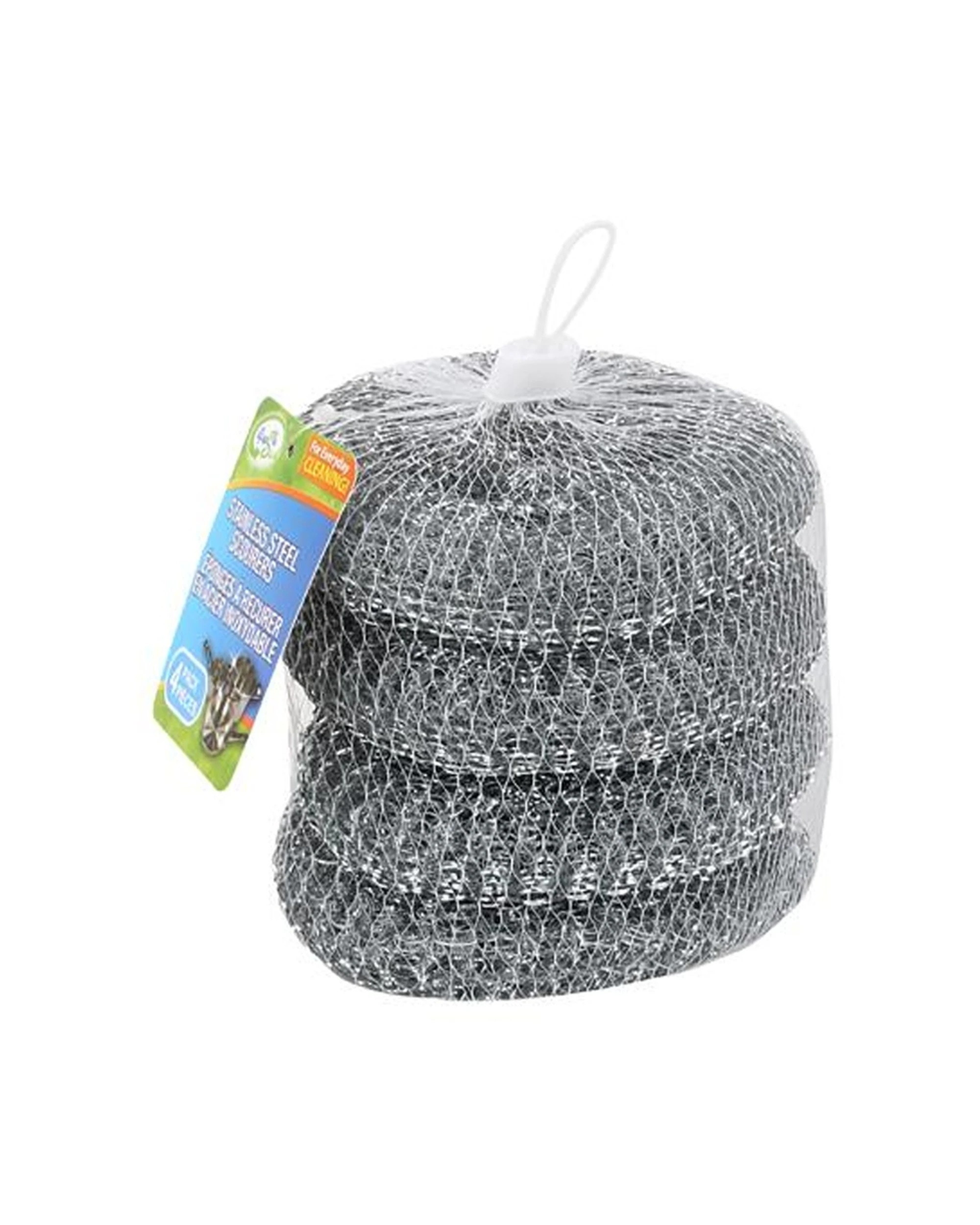 2 Fresh Start 24x 4pc Mesh Cleaning Scourers Scrubbers Stainless Steel - Multi, 2 of 2
