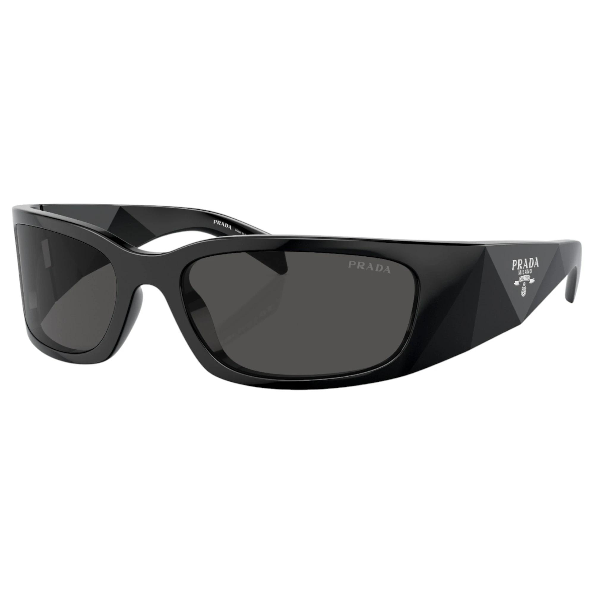 1 Prada Womens Sunglasses PRA14S Black/ Dark Grey Sunnies BLACK/DARK GREY, 1 of 5