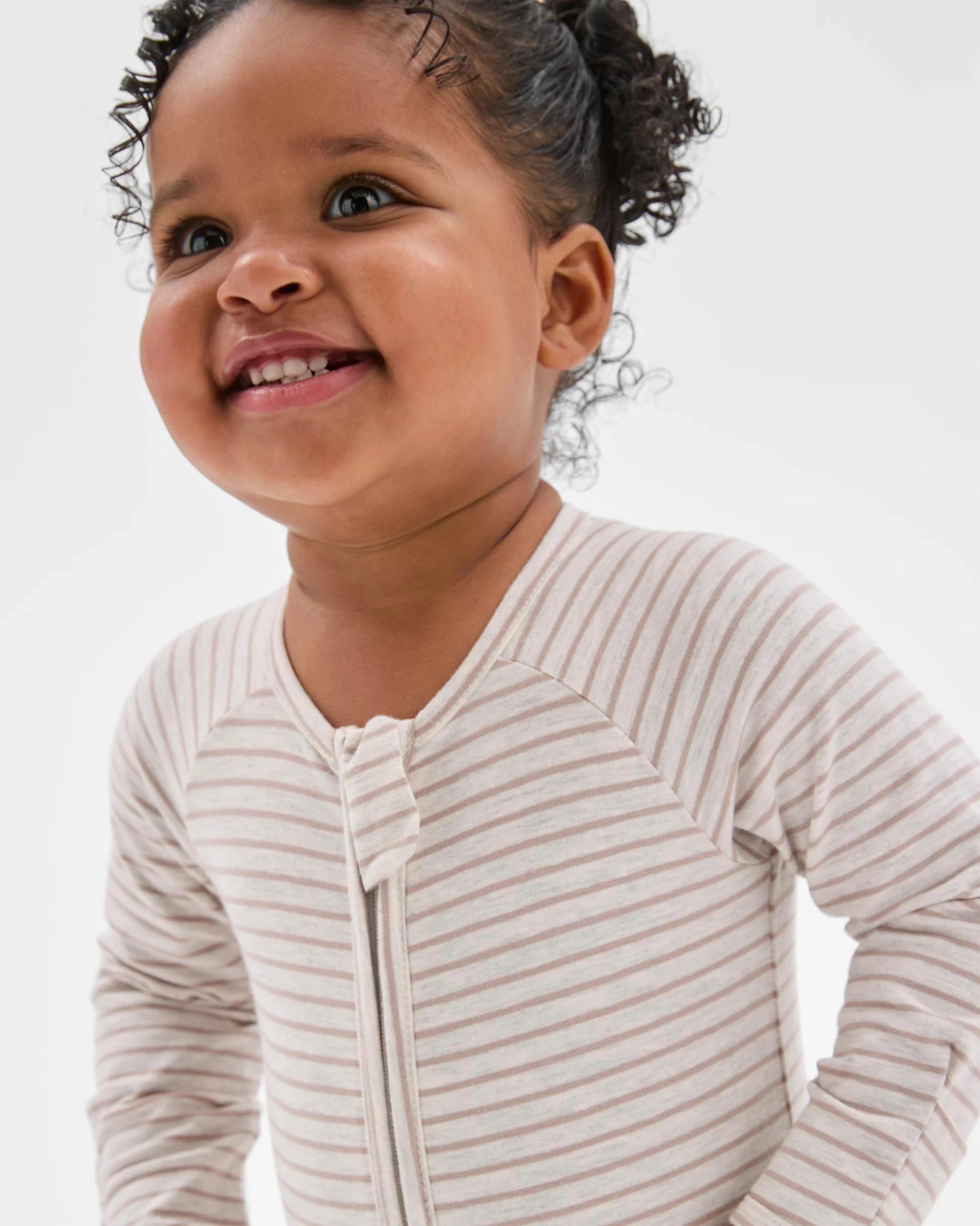 3 Target Baby Baby Organic Cotton Print Zip Coverall STRIPE OAT, 3 of 6