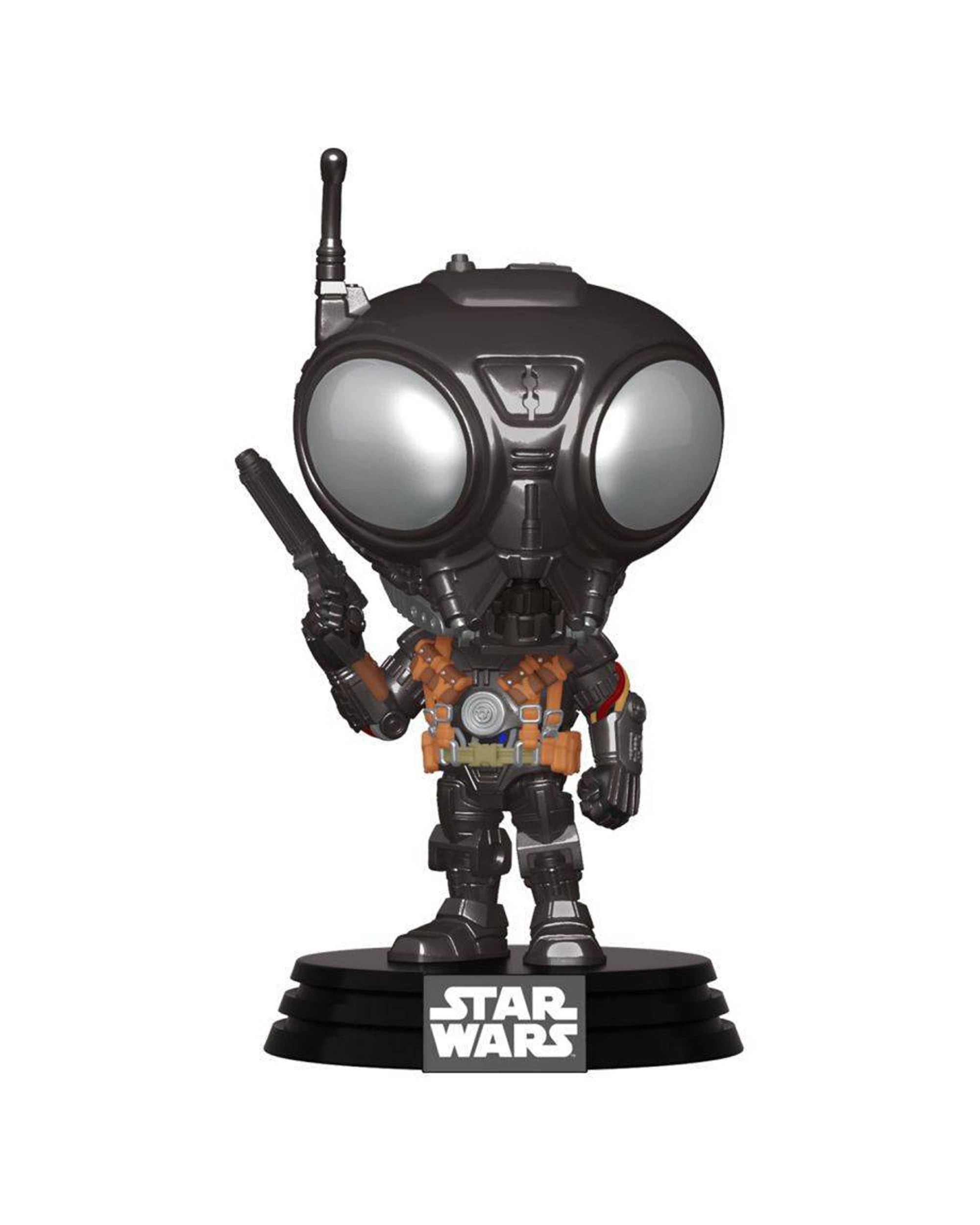 1 Pop Vinyl Figurine Star Wars Action Figure Q9-Zero Mandalorian 10cm Collectible - Black, 1 of 3