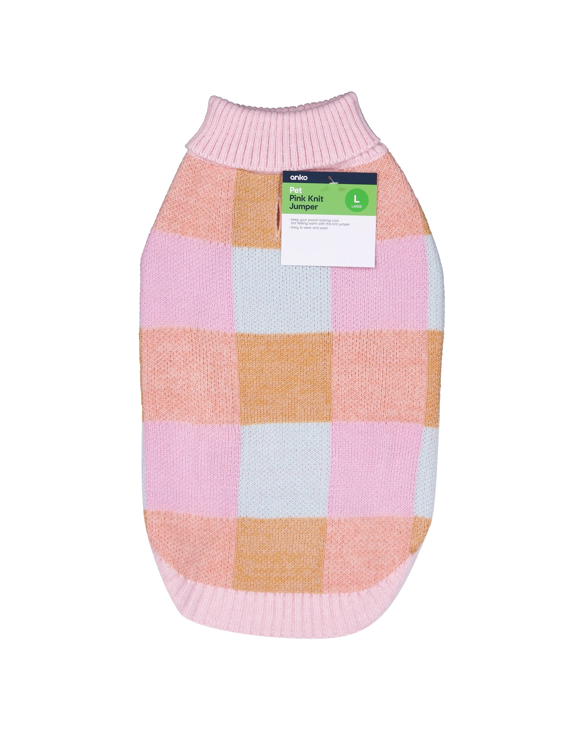 10 Pet Pink Knit Jumper - Large, 10 of 10