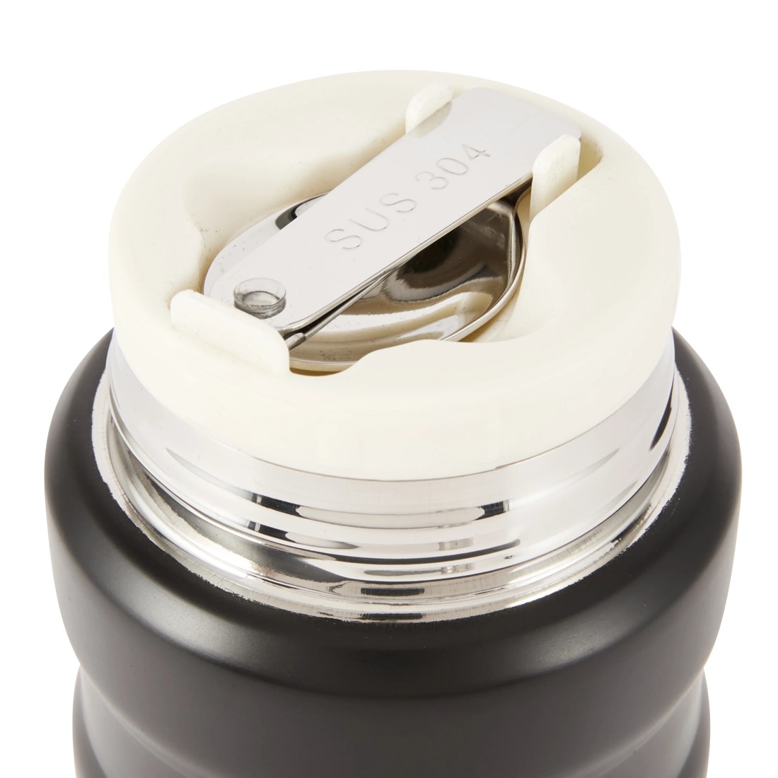 5 490ml Black Food Flask with Spoon, 5 of 7