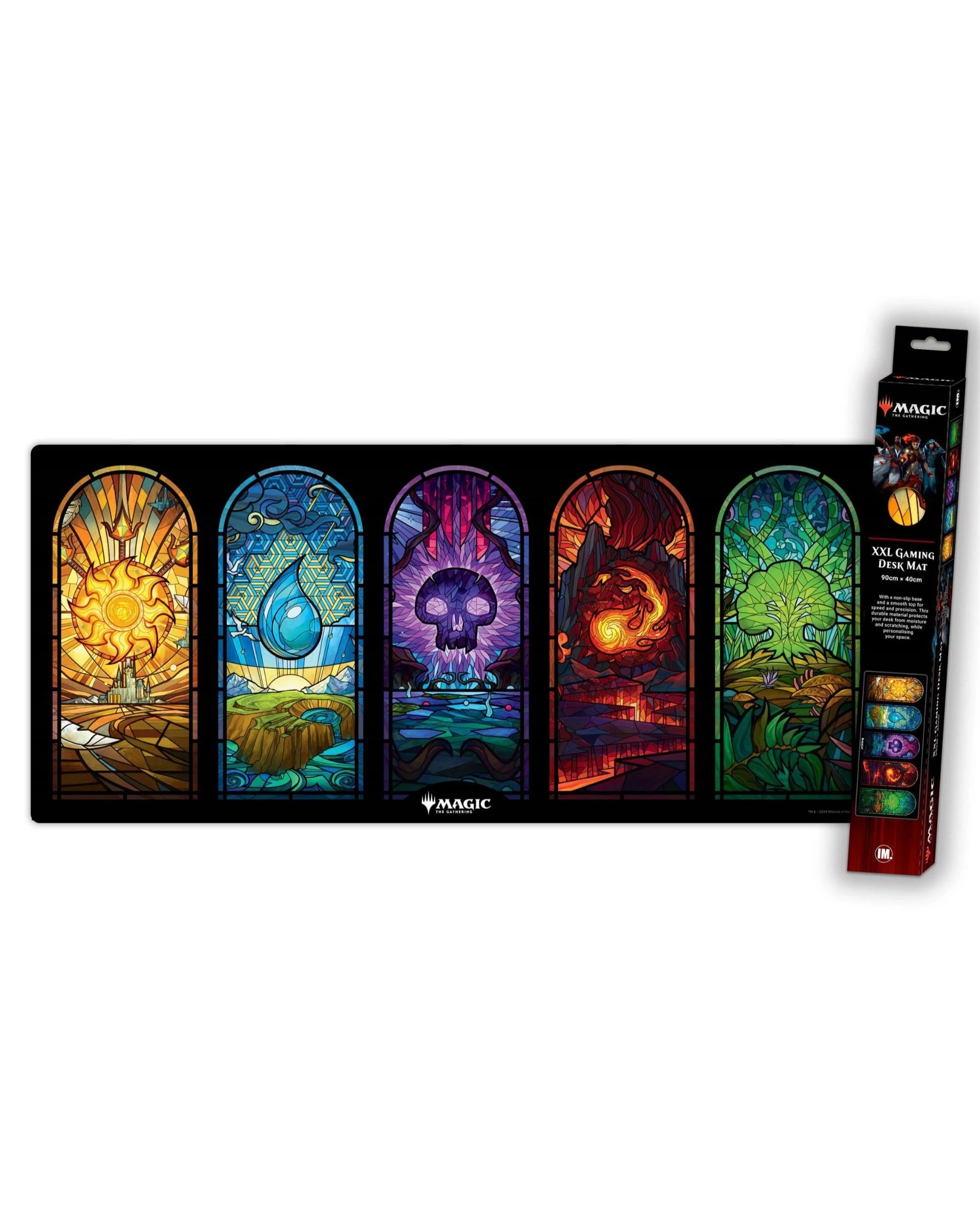 1 Magic the Gathering Stained Glass Mana XXL Gaming Mat - Multi, 1 of 3