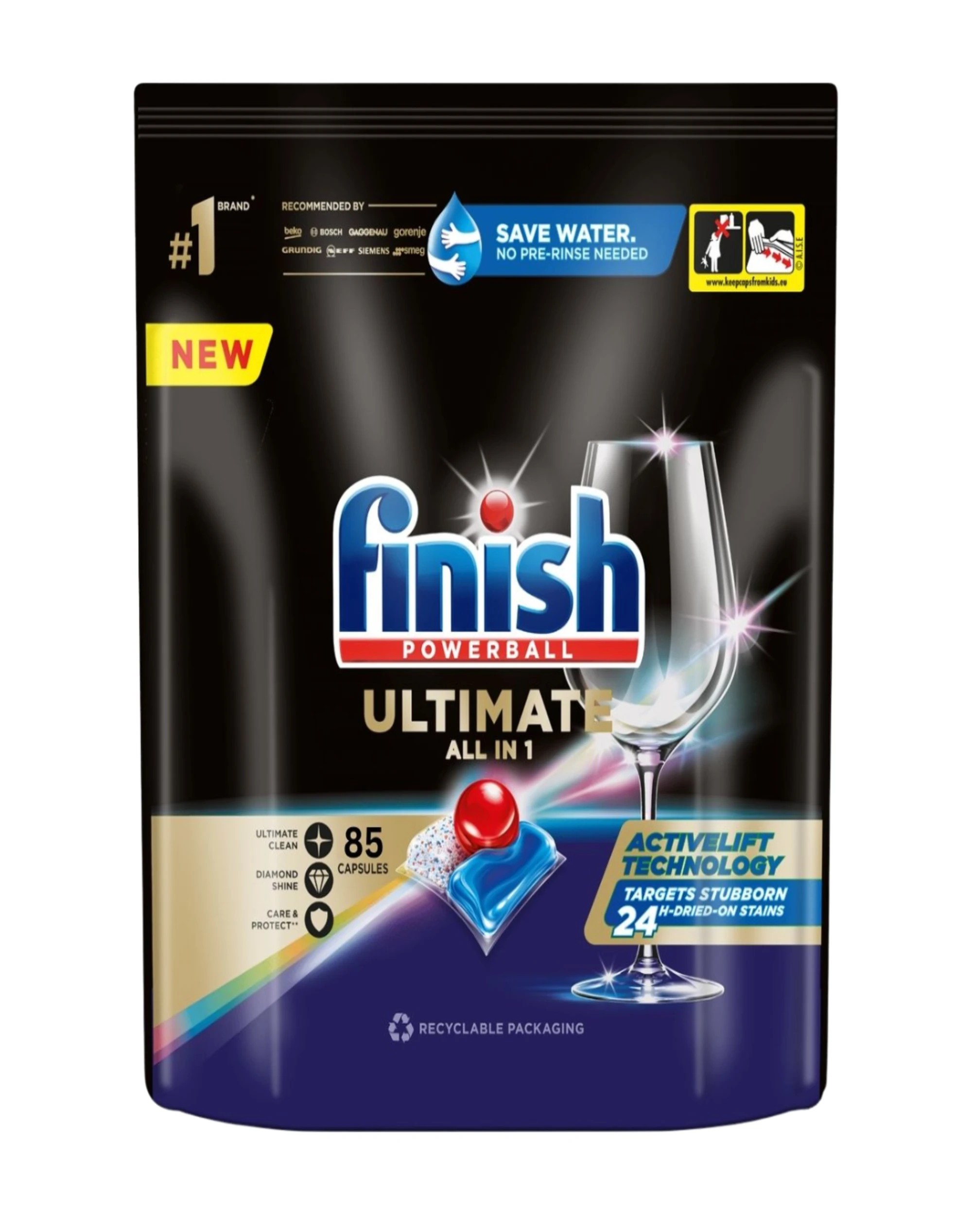1 Finish Ultimate Dishwasher Tablets - 85pk, 1 of 1