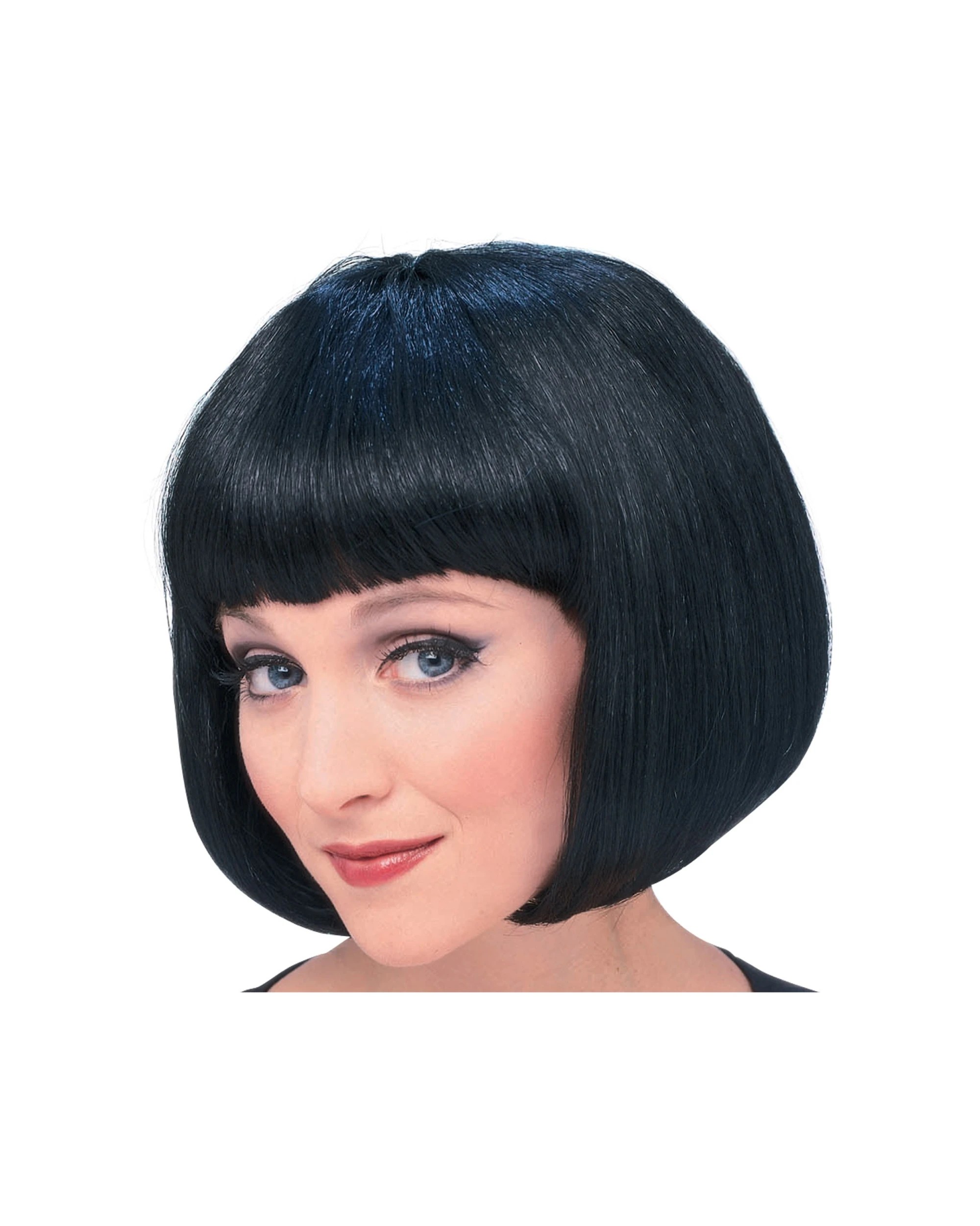 2 Rubies Supermodel Short Wig Hair Costume Accessory Adult - Black, 2 of 2
