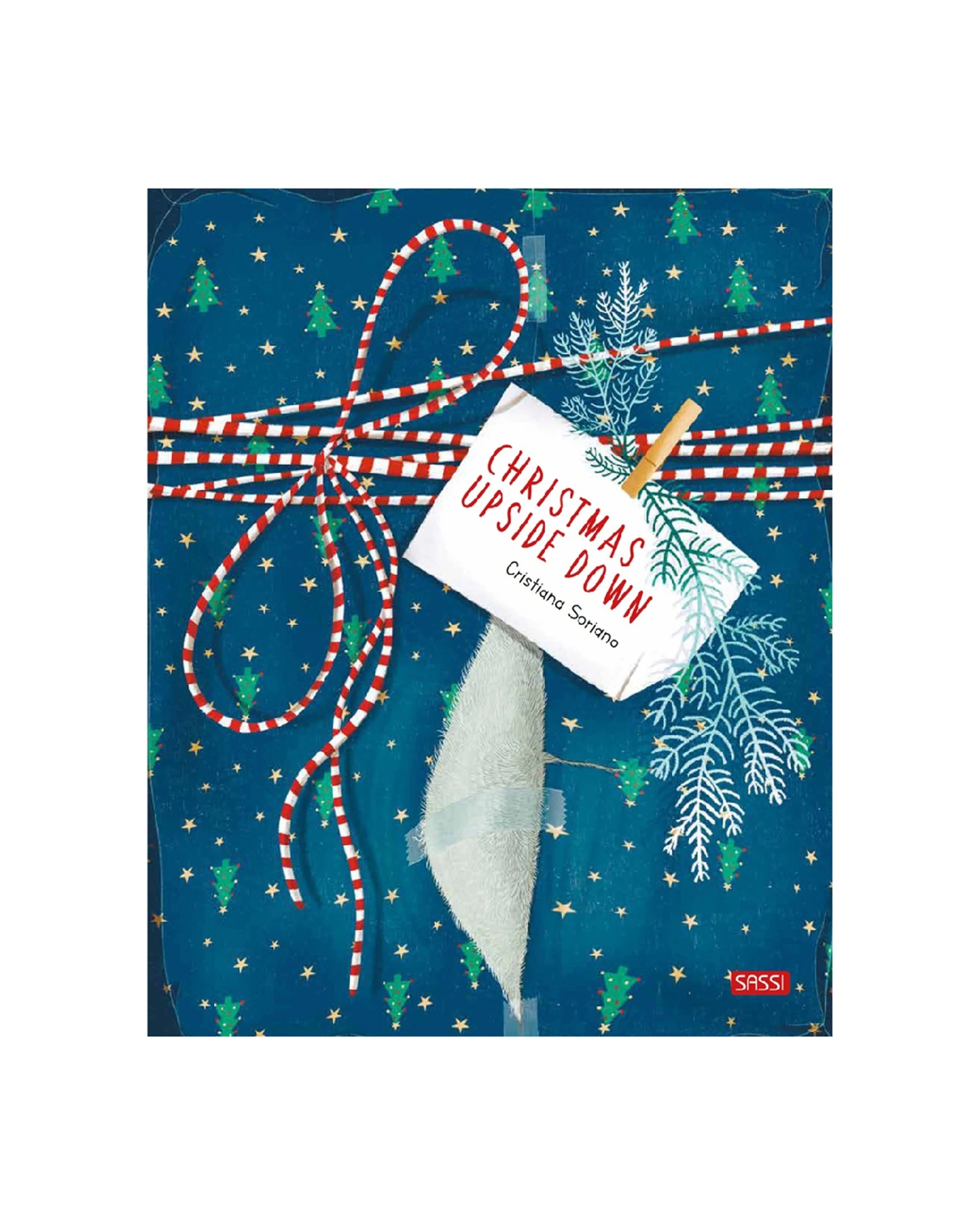 1 Sassi Story Book Kids Children Learning Christmas Upside Down - Multi, 1 of 3