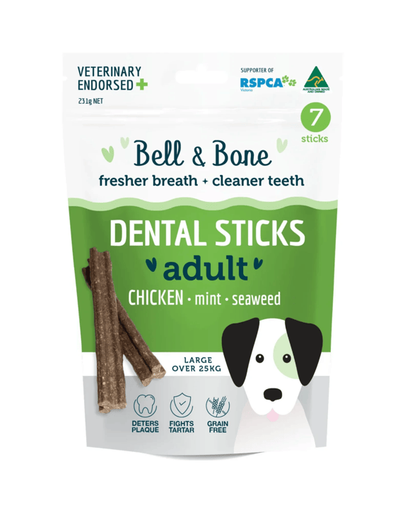 Bell And Bone Dental Sticks - Chicken, Mint And Seaweed - Large