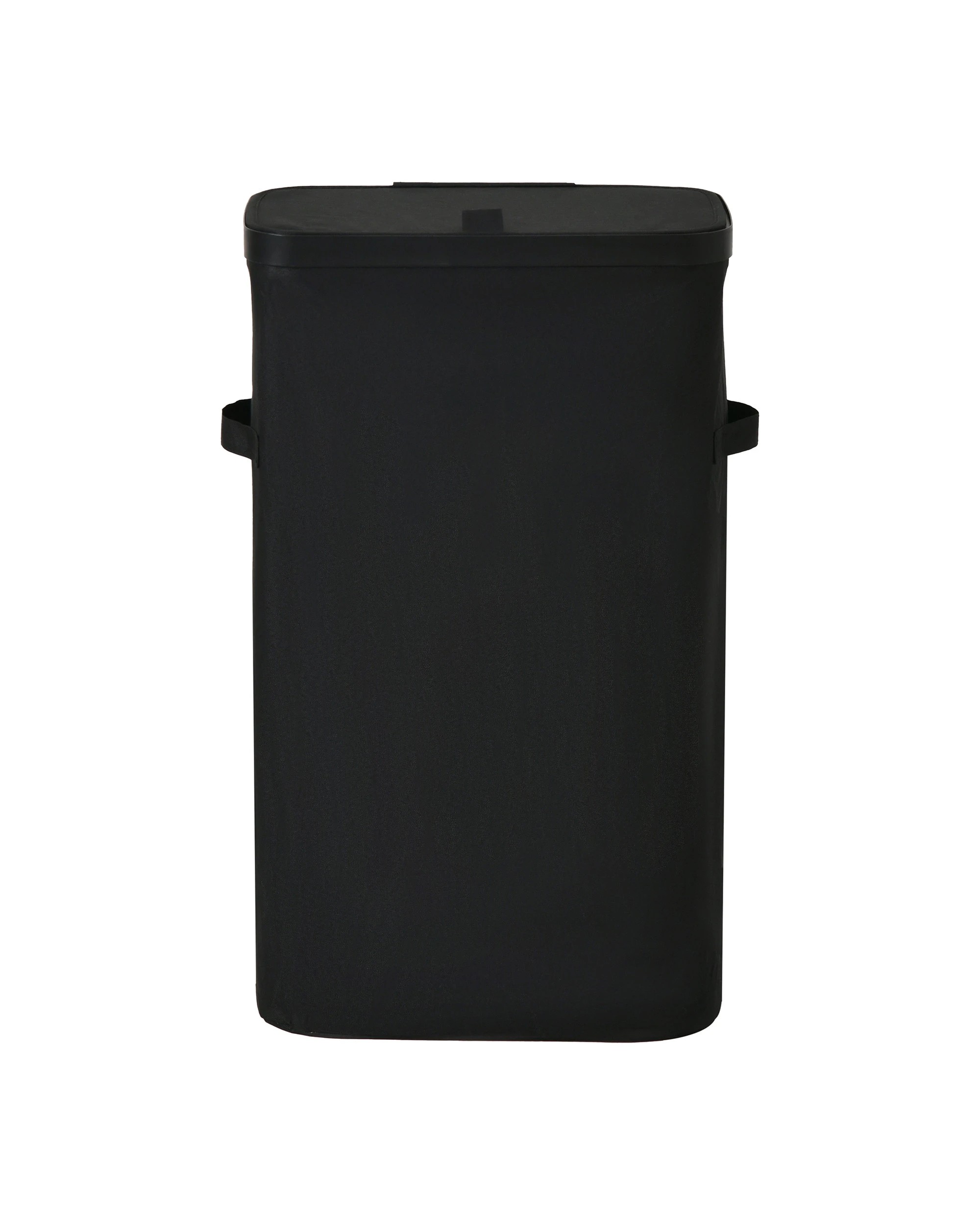 3 Sherwood Voyager Slim Laundry Hamper 40L Faux Linen 22x39x67cm - Black, 3 of 10