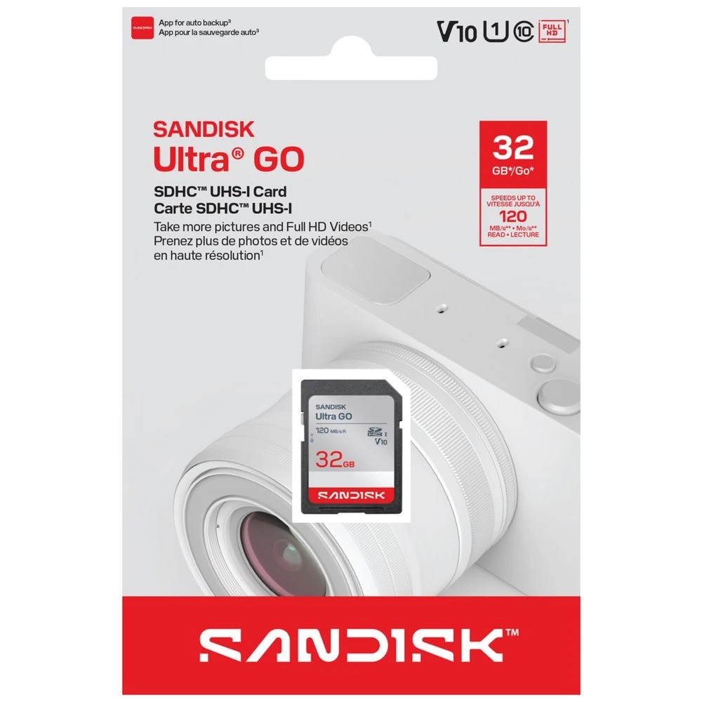 2 SanDisk 32GB Ultra Go UHS-I SDHC Memory Card, 2 of 3