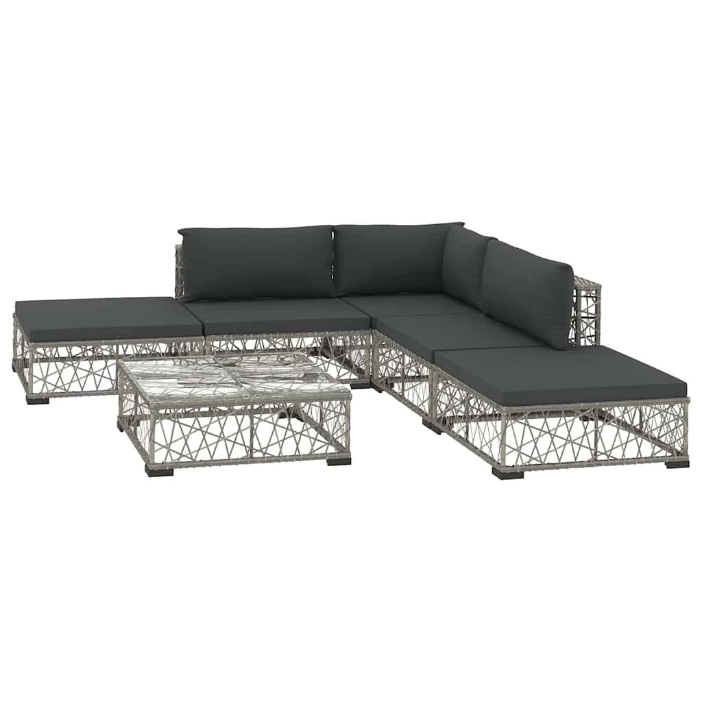2 vidaXL Garden sofa set Modular - Grey, 2 of 9