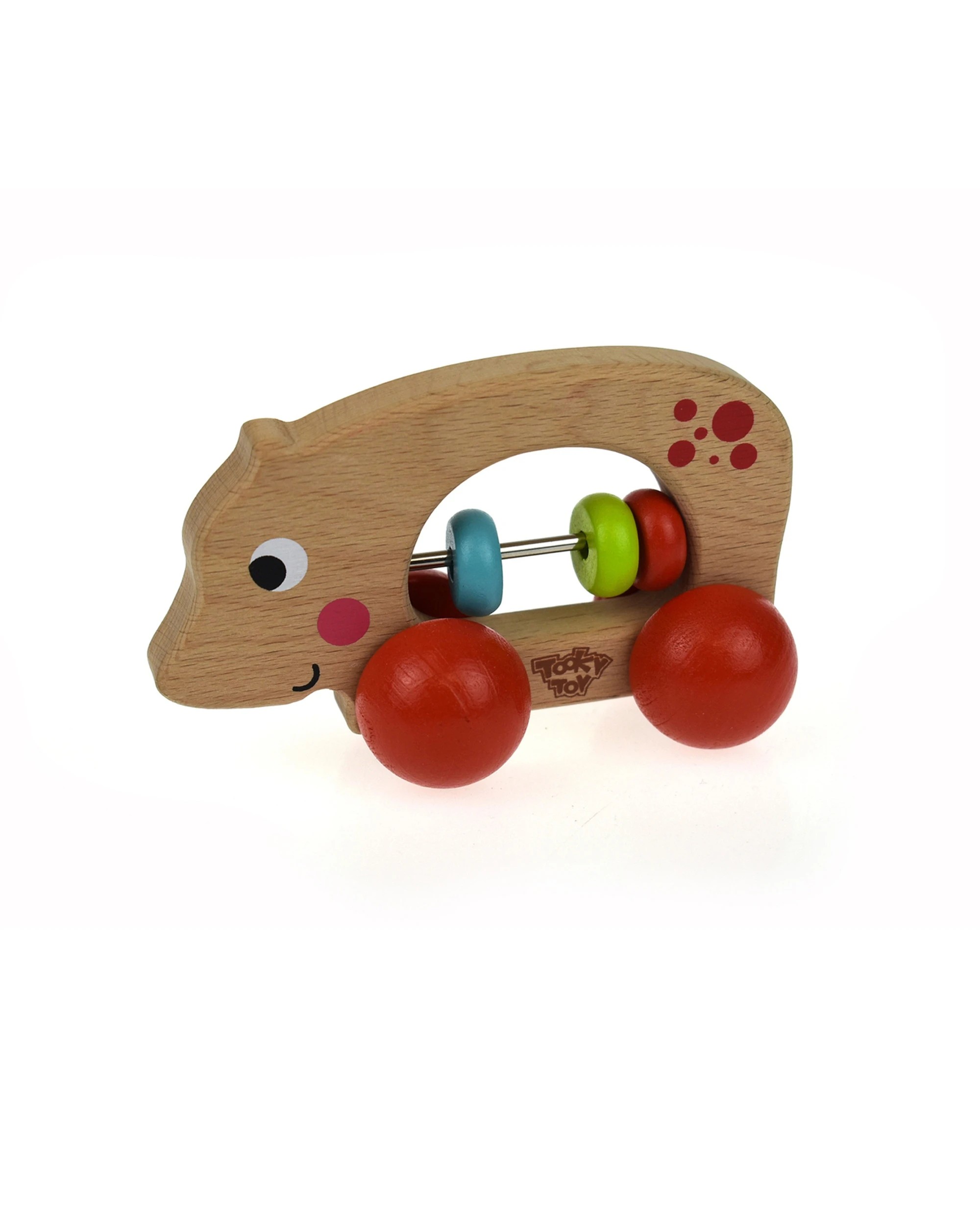 1 Tooky Toys Animal Roller Hippo Interactive Toddler Childrens Push Pull Toy - Multi, 1 of 2