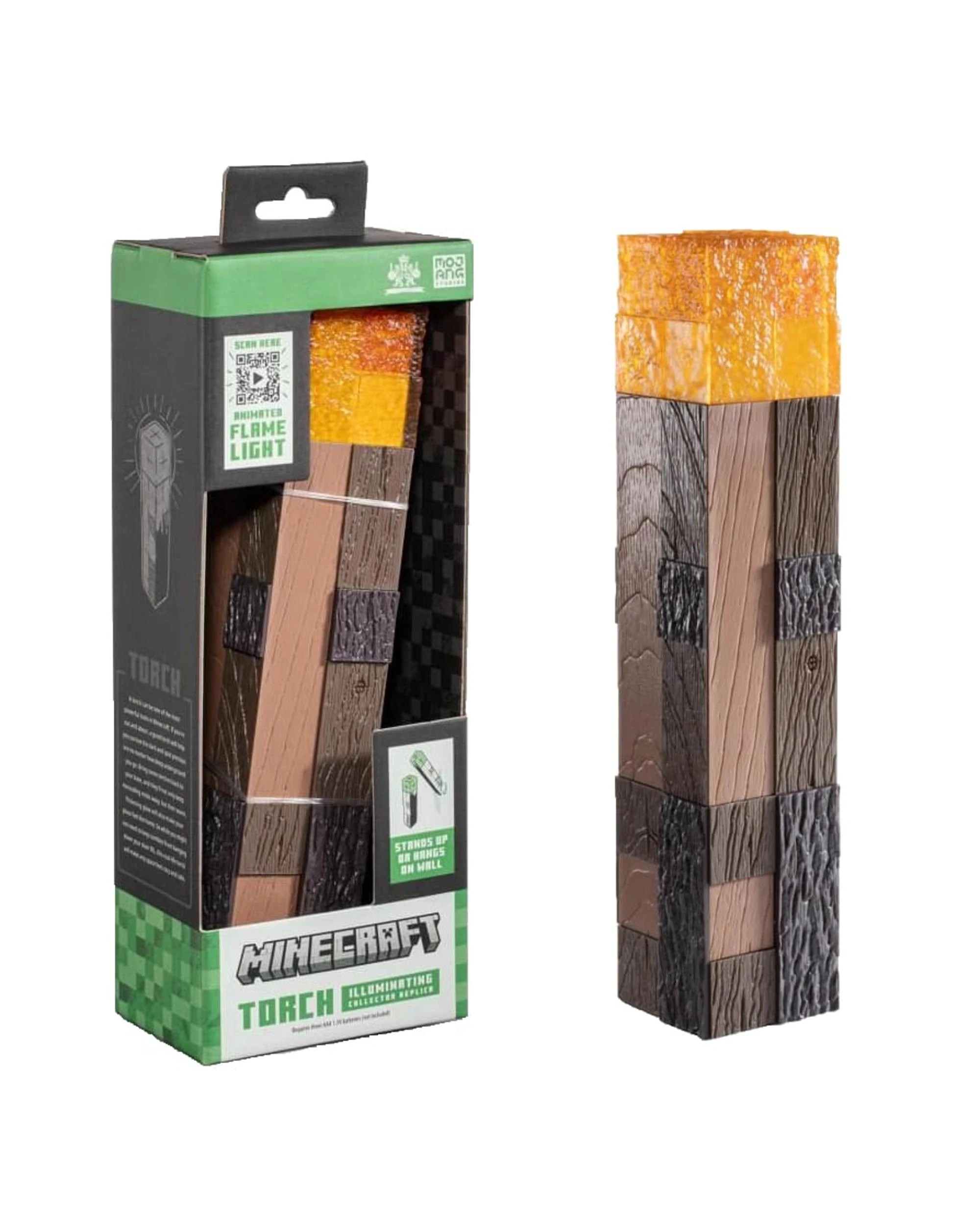 1 Minecraft Torch Light-Up Collector Replica, 1 of 5