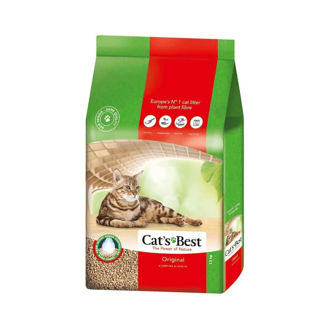 1 Cats Best Original Clumping Cat Litter 13kg/30L, 1 of 1