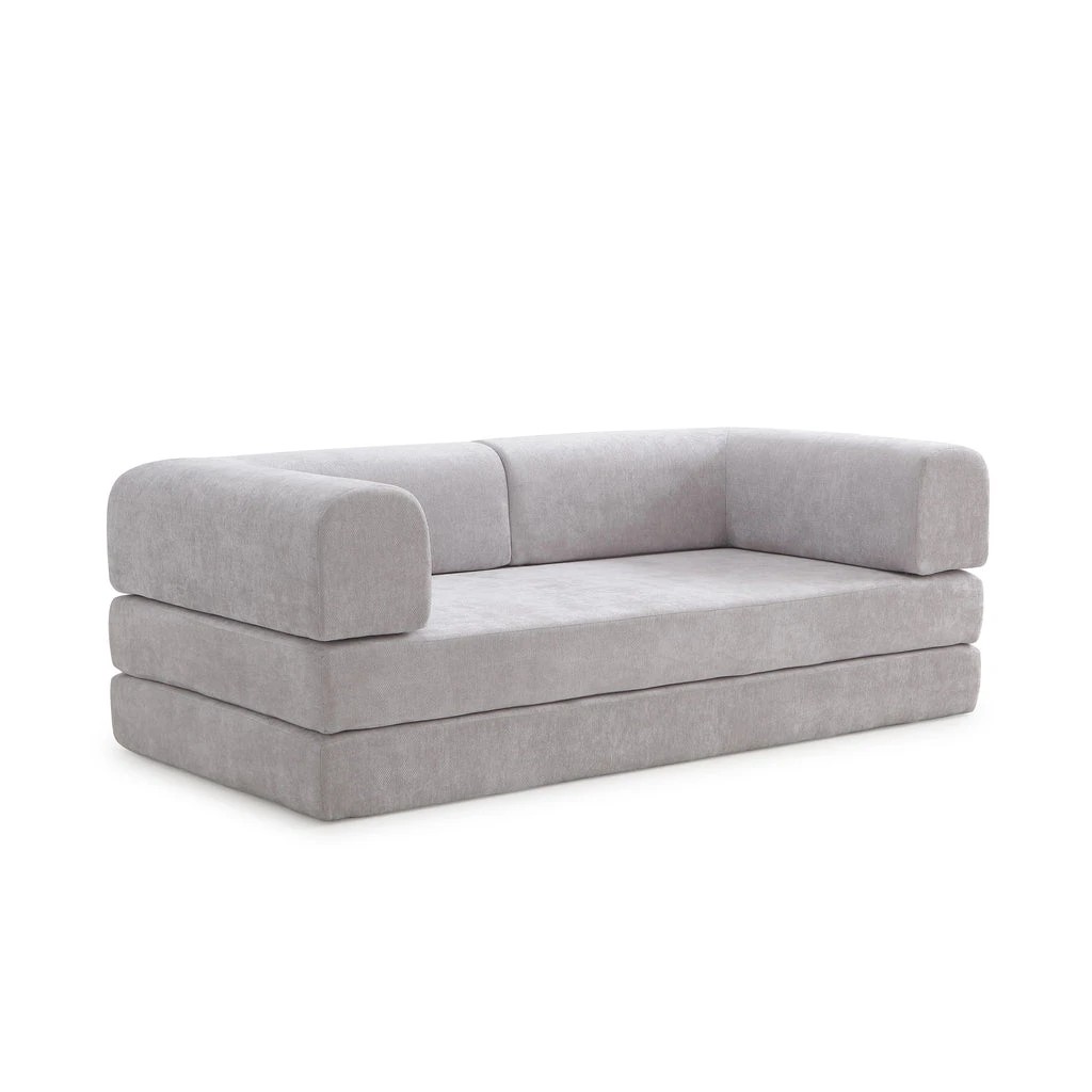 4 Zzz Atelier Luna Modular Convertible Sofa Bed - Grey, 4 of 9