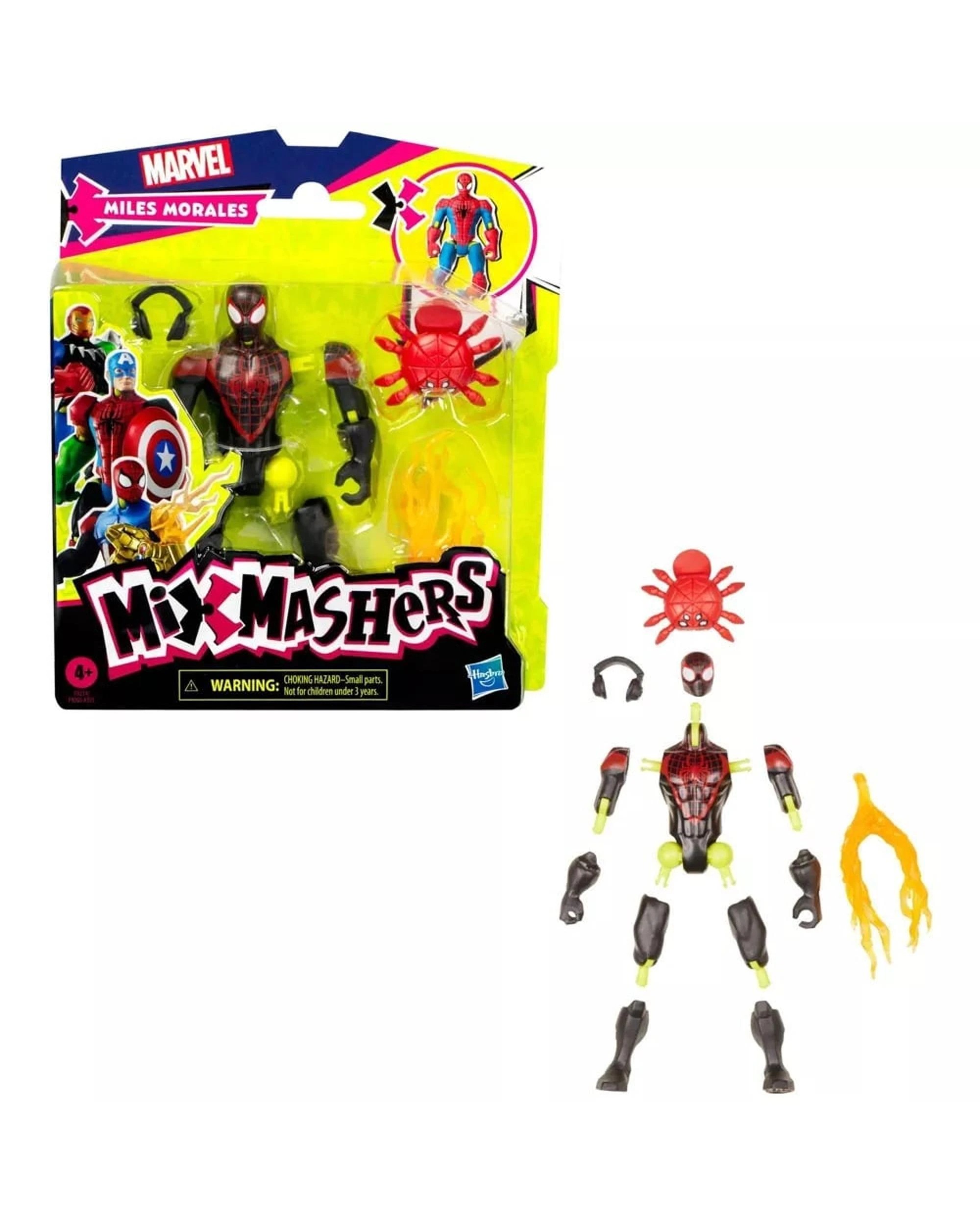 6 Mix Mashers Marvel Spider-Man Miles Morales Action Figure, 6 of 7