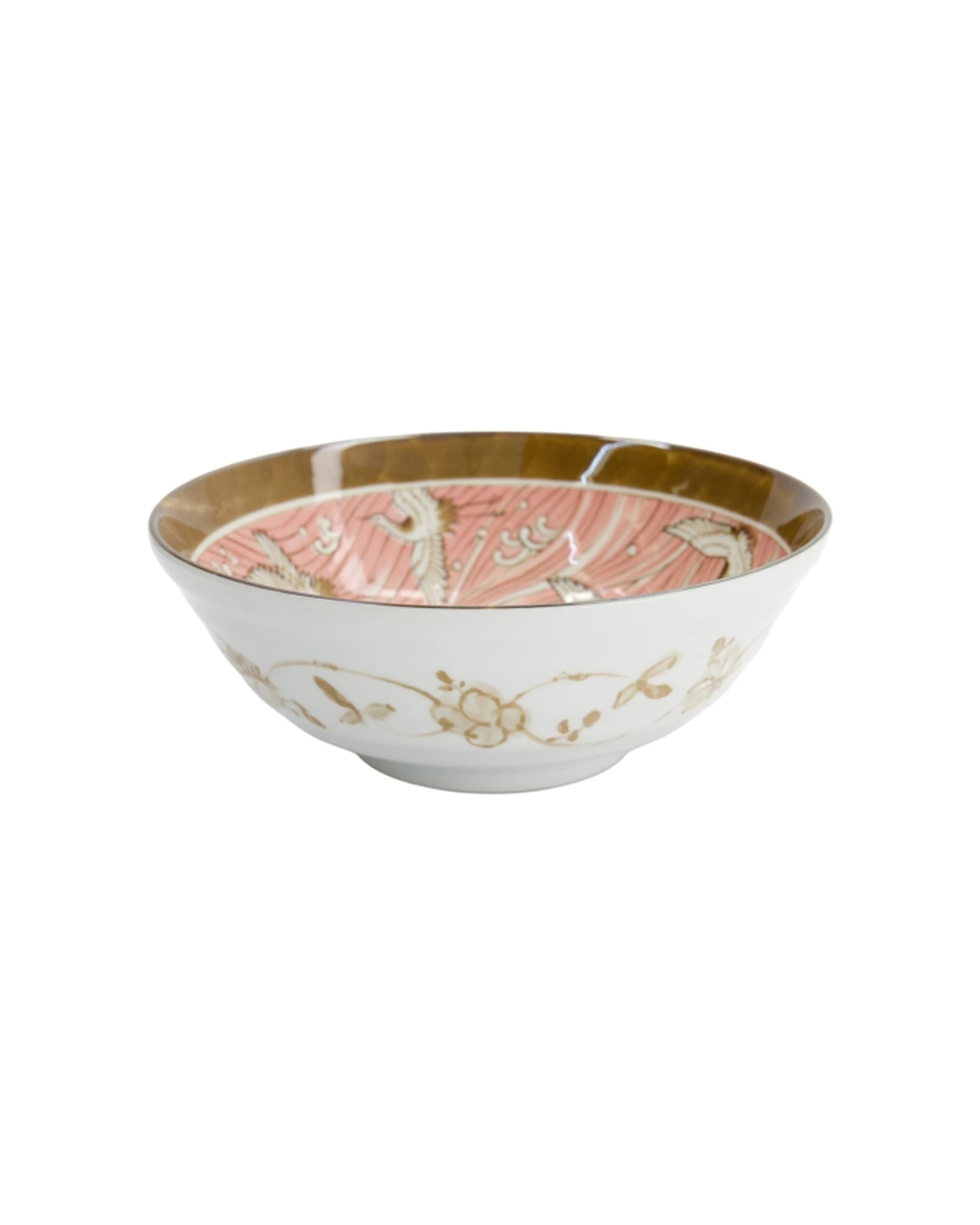 2 Tokyo Design Crane Ramen Bowl Japanese Noodle Soup Dinnerware 21cm - Multi, 2 of 3