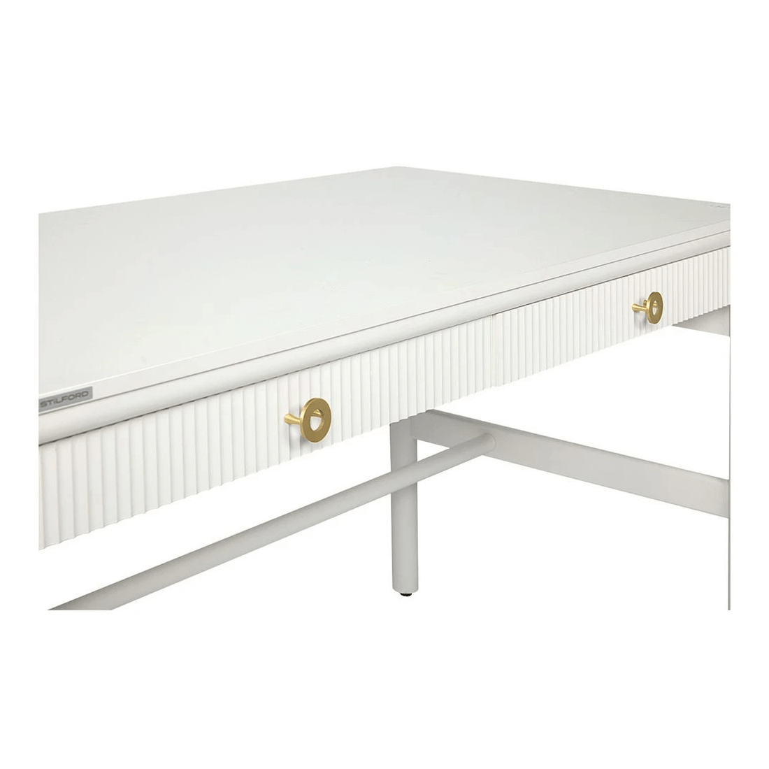 6 Stilford Arcturus 2 Drawer 1500mm Desk White, 6 of 10