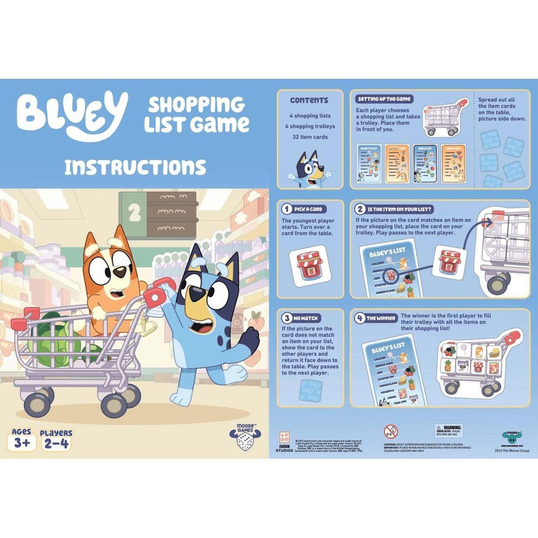 7 Orchard Toys Bluey Shopping List Fun Memory Game, 7 of 10