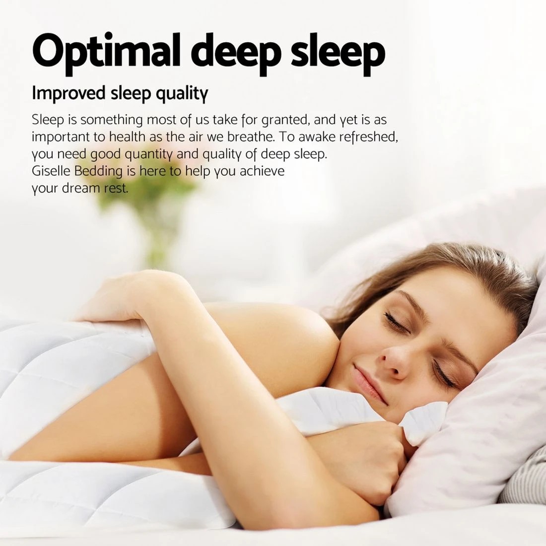 3 Giselle Bedding 800GSM Goose Down Feather Quilt Winter Blanket Duvet Comforter Double - Double Bed - White, 3 of 7